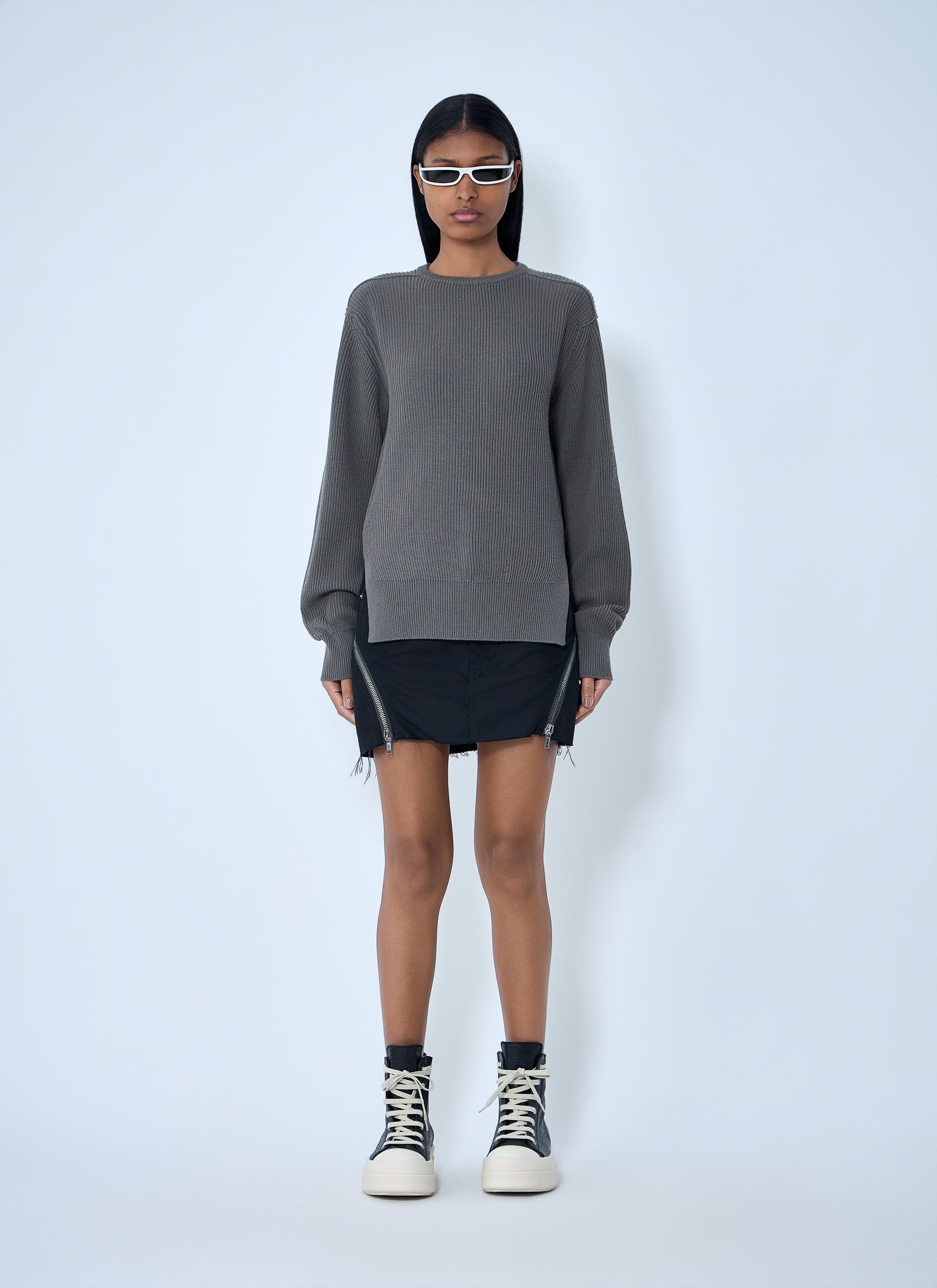 Rick Owens Women Ribbed Knit Sweater RICK OWENS