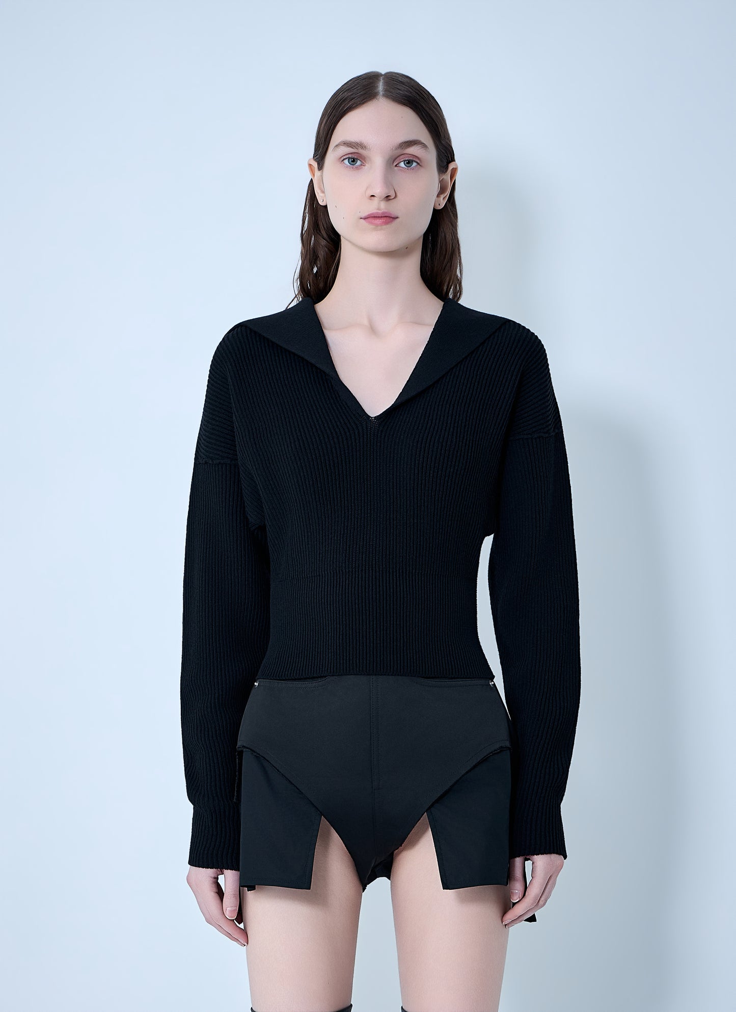 Rick Owens Women Dracu Cropped V Knit RICK OWENS