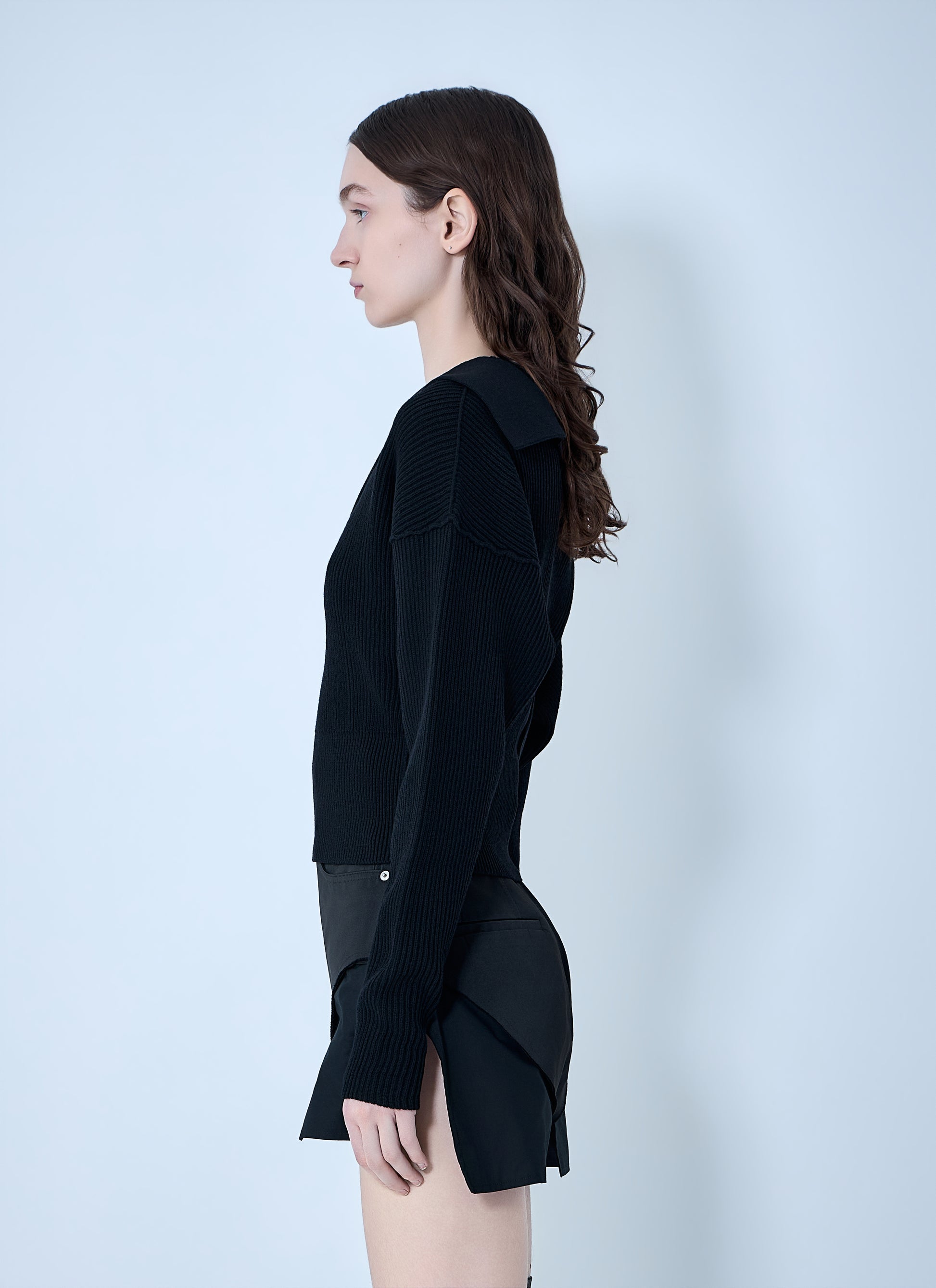 Rick Owens Women Dracu Cropped V Knit RICK OWENS