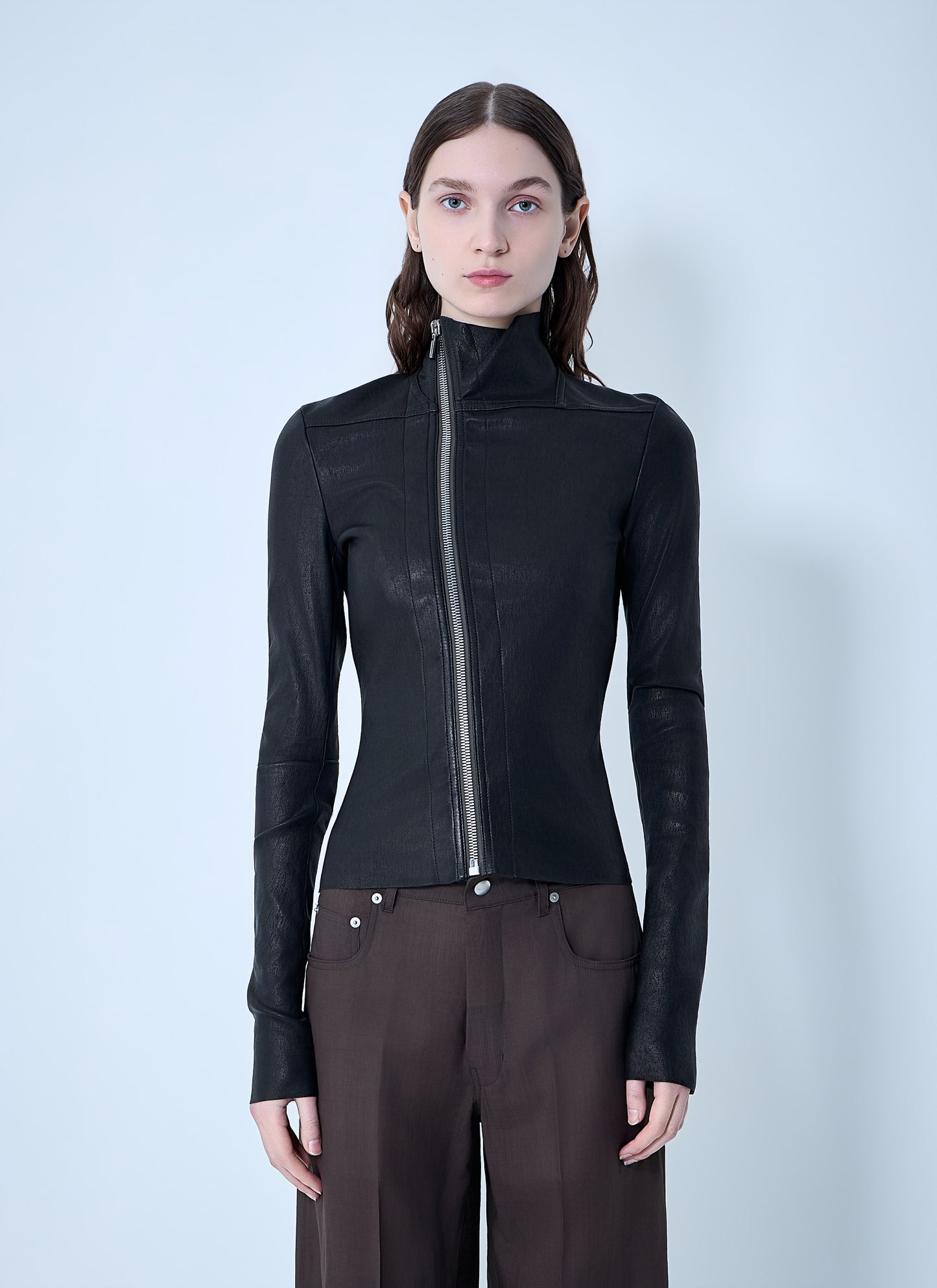 Rick Owens Women Gary Leather Jacket RICK OWENS