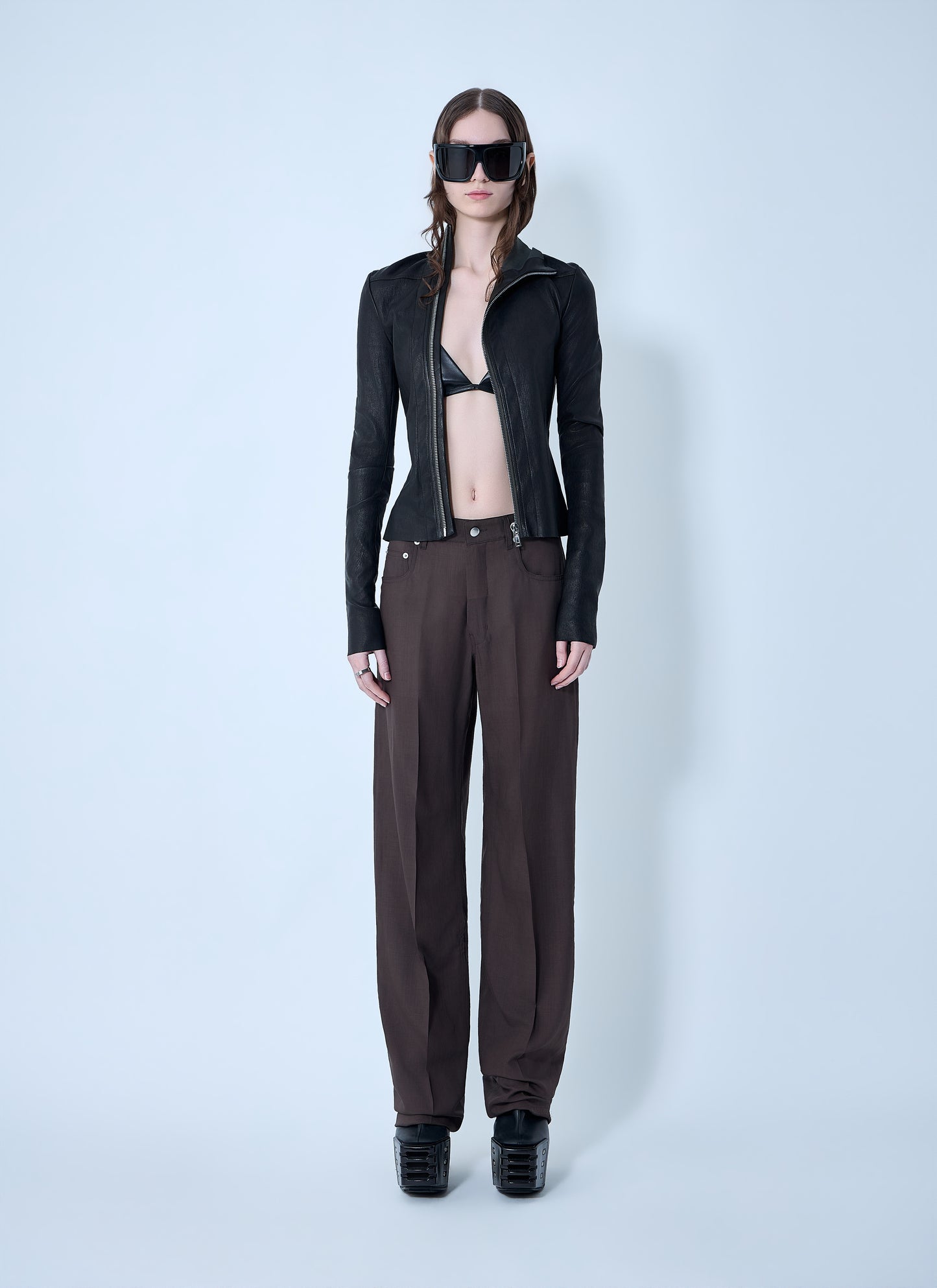 Rick Owens Women Gary Leather Jacket RICK OWENS