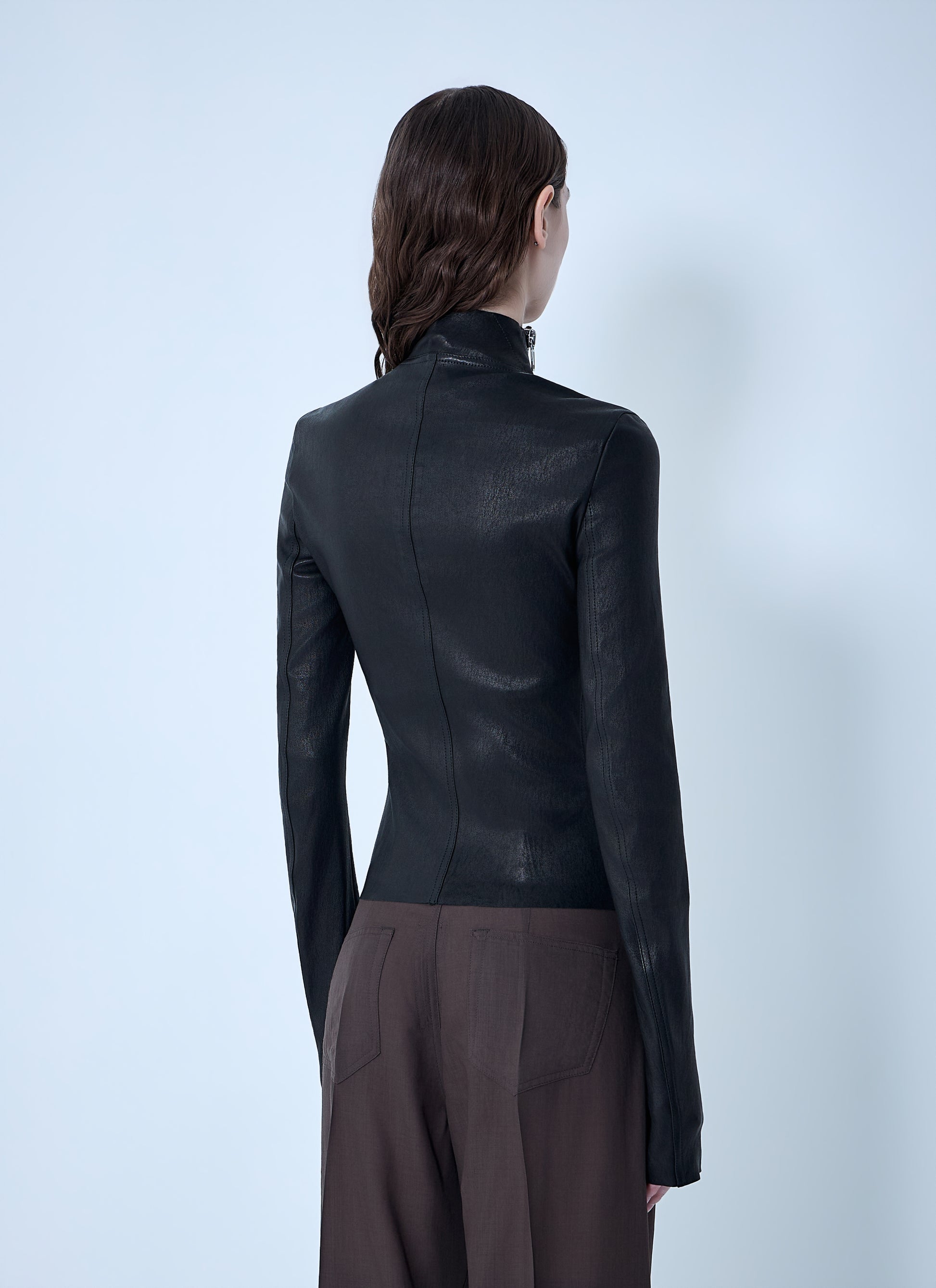 Rick Owens Women Gary Leather Jacket RICK OWENS