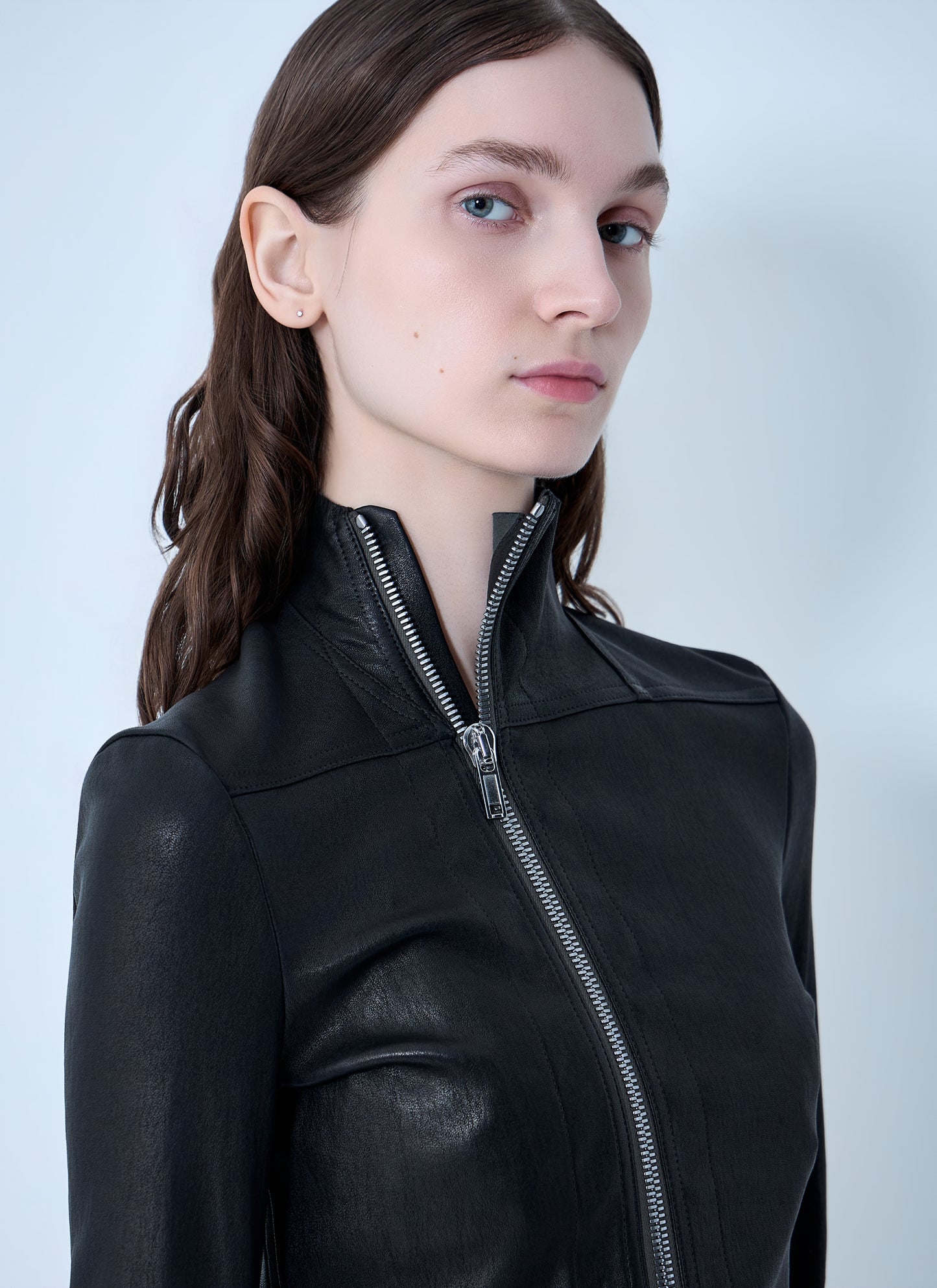 Rick Owens Women Gary Leather Jacket RICK OWENS