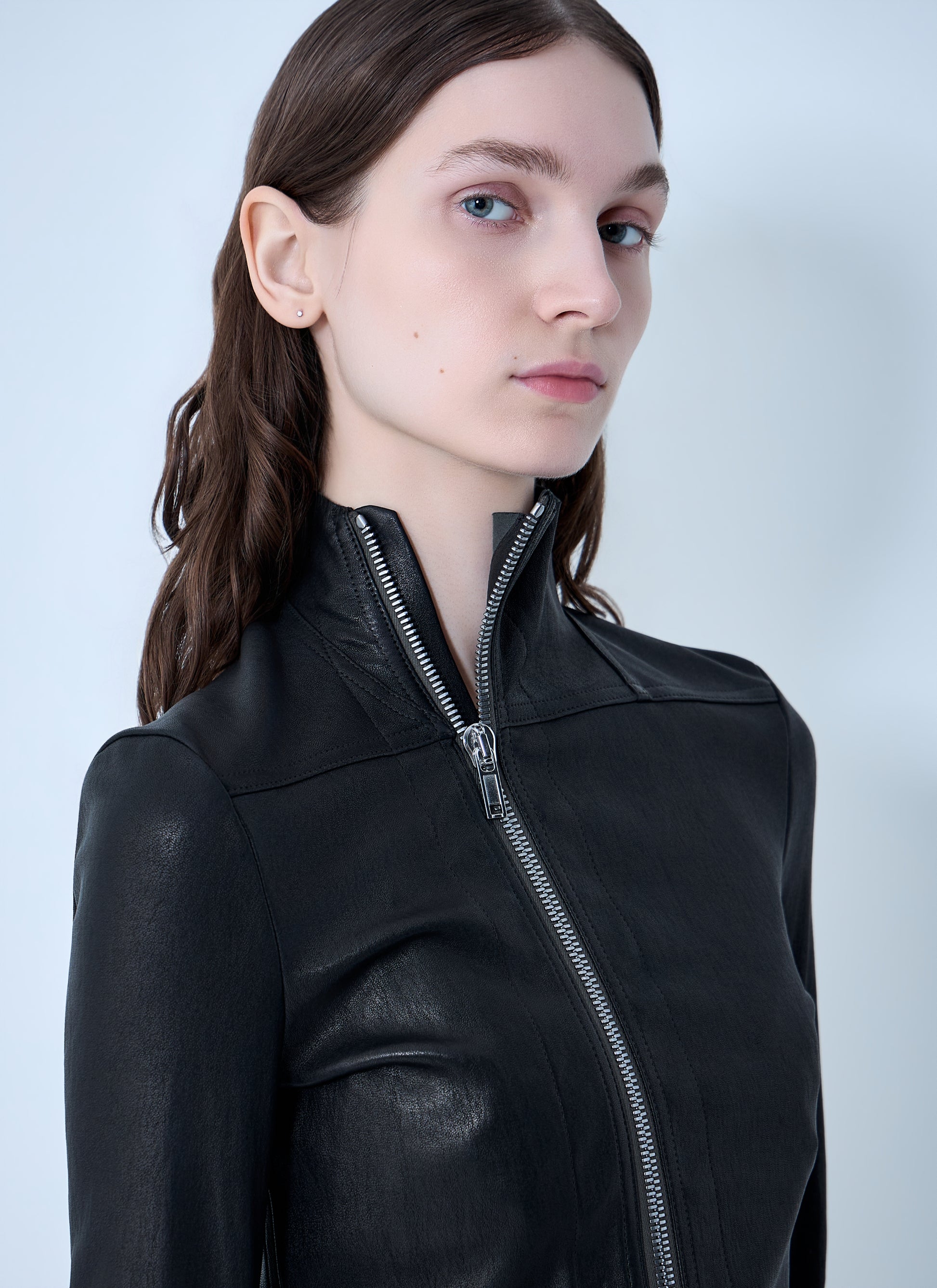 Rick Owens Women Gary Leather Jacket RICK OWENS