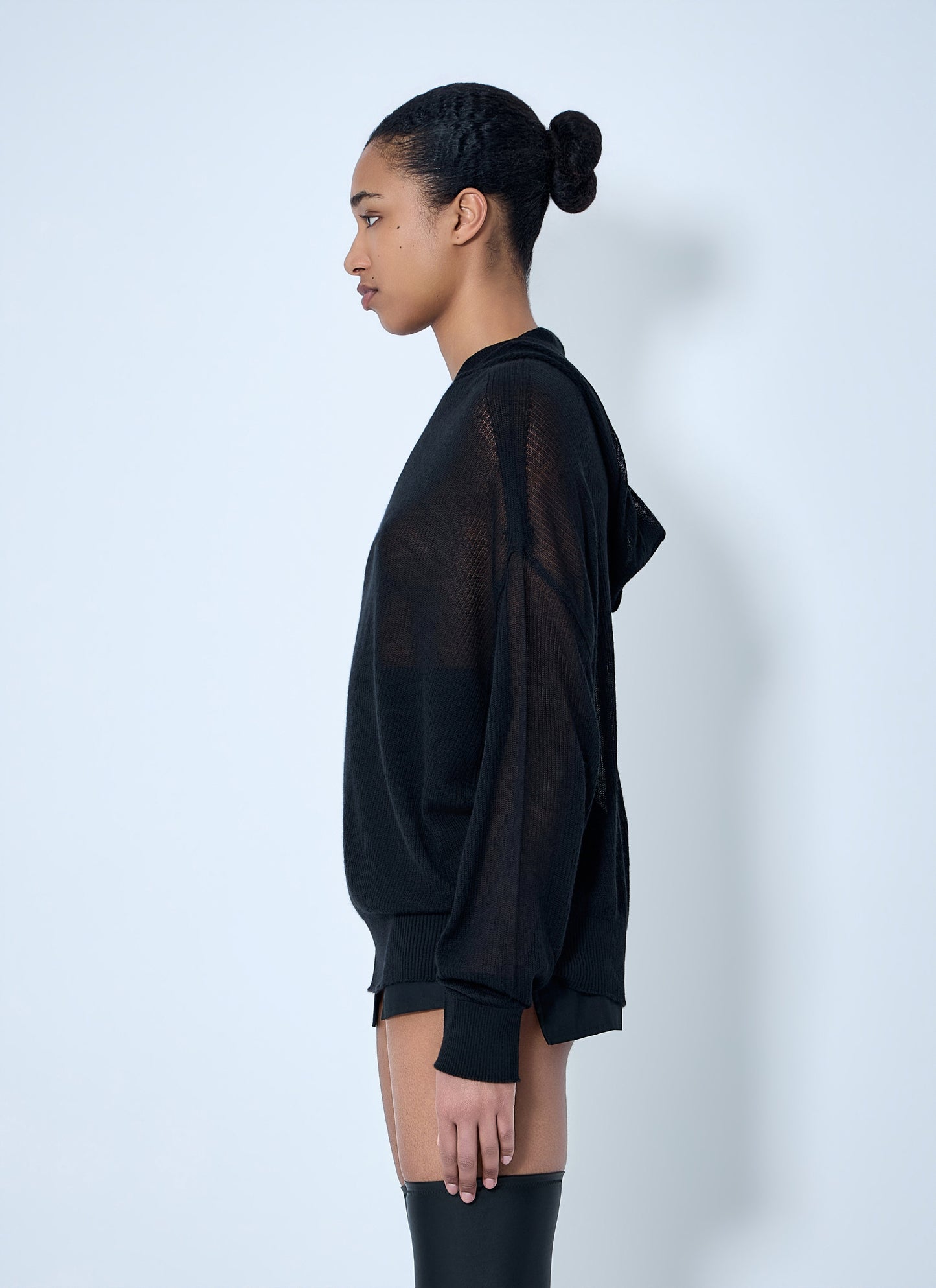 Rick Owens Women Mesh Knit Hoodie RICK OWENS