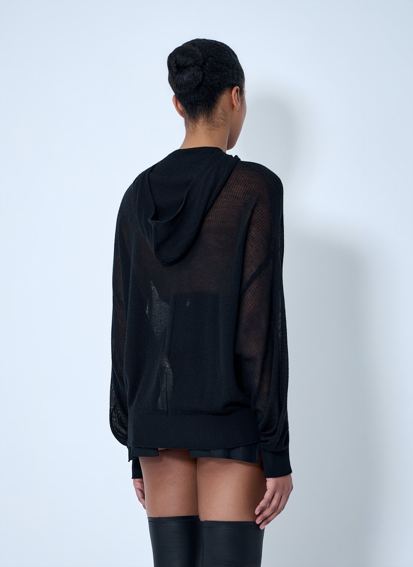 Rick Owens Women Mesh Knit Hoodie RICK OWENS