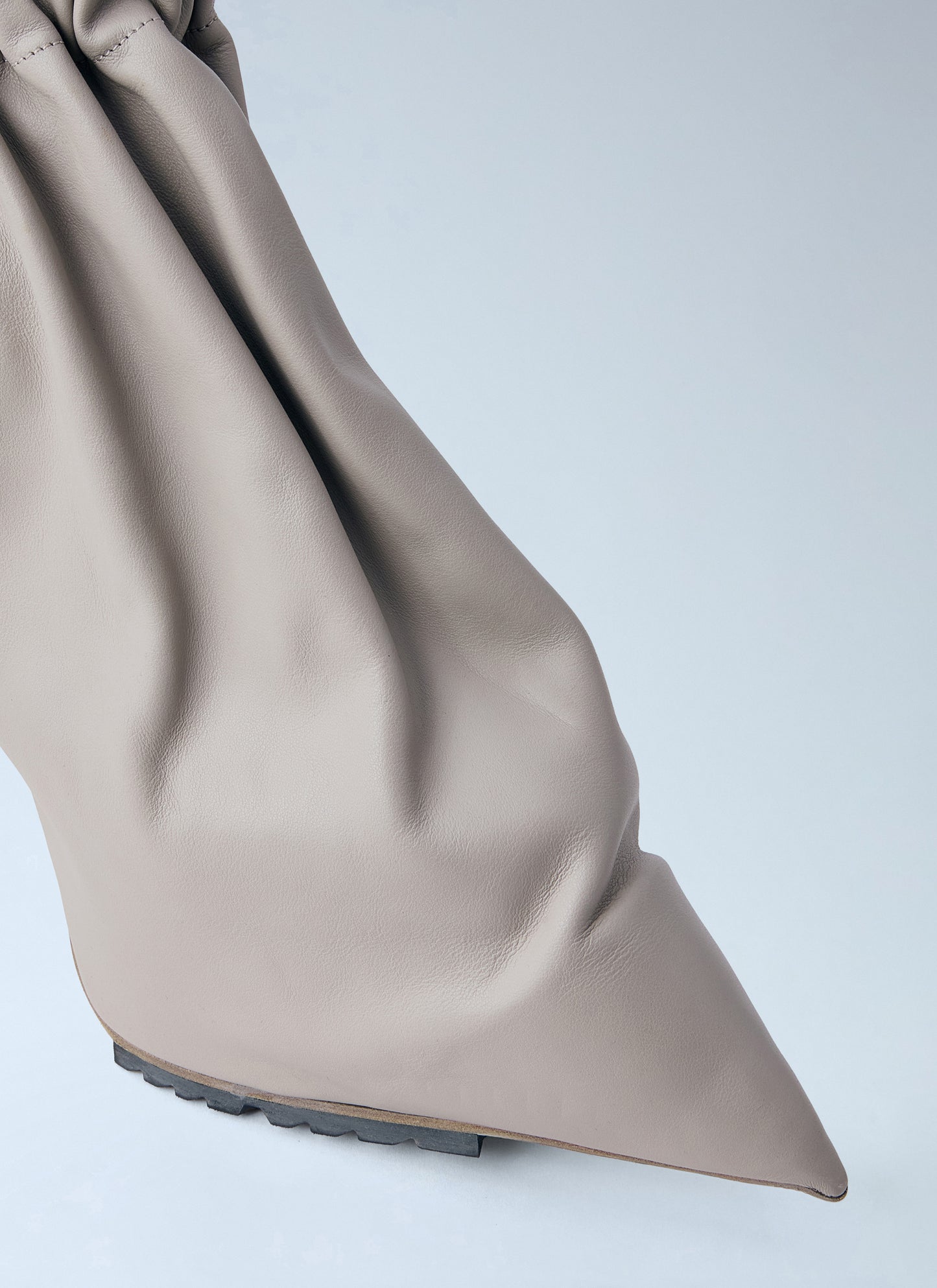 Rick Owens Women Taquito Gathered Leather Ankle Boots RICK OWENS