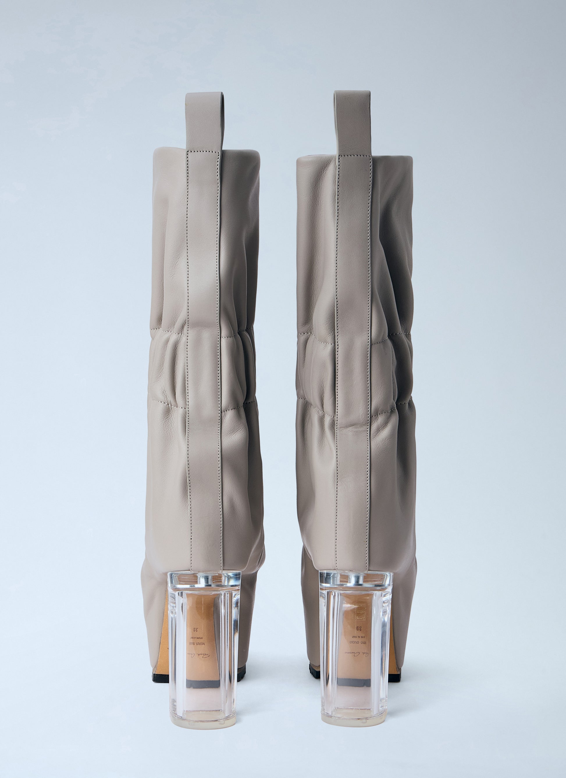 Rick Owens Women Taquito Gathered Leather Ankle Boots RICK OWENS