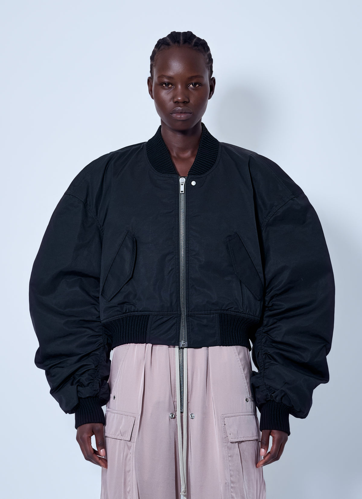 Rick Owens Women Secchia Cropped Flight Bomber Jacket RICK OWENS