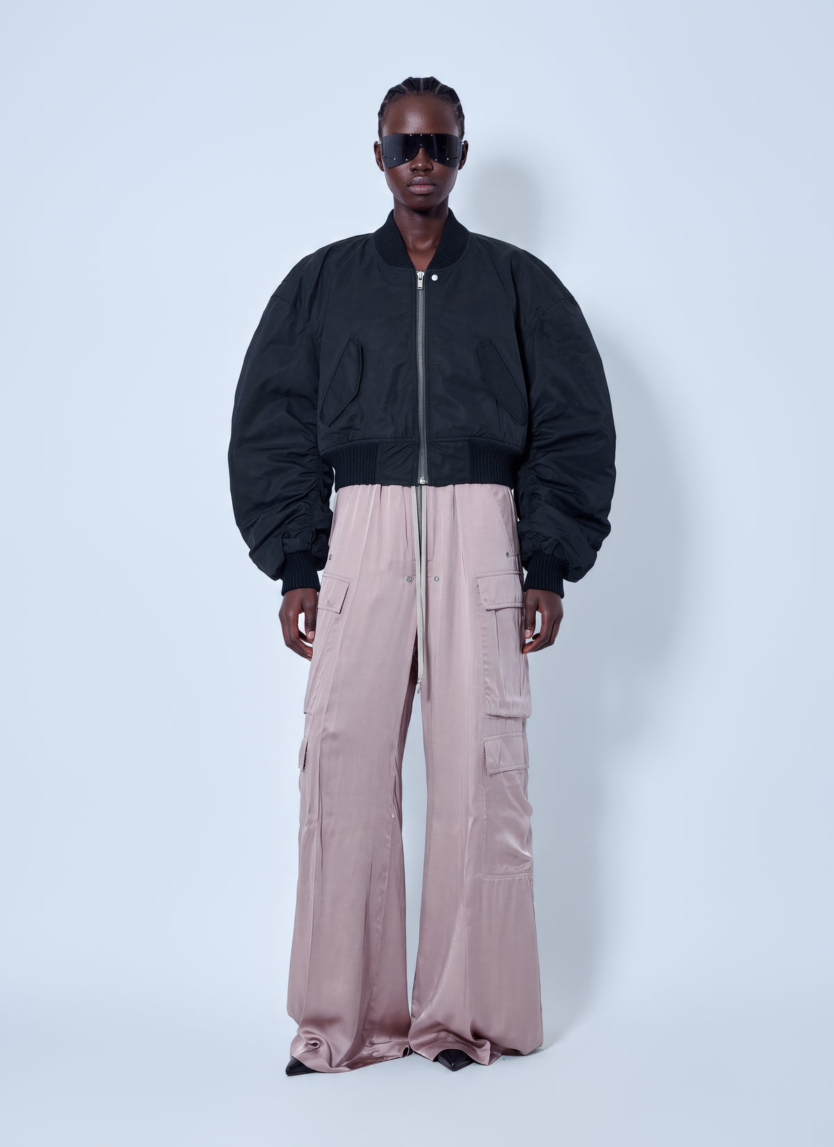 Rick Owens Women Secchia Cropped Flight Bomber Jacket RICK OWENS