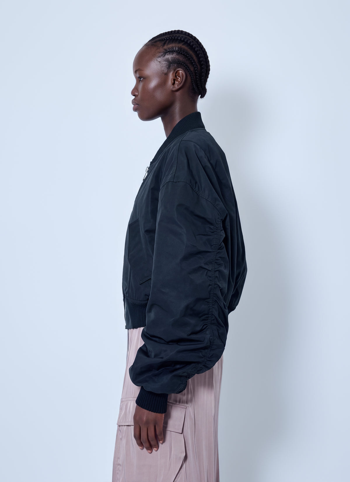 Rick Owens Women Secchia Cropped Flight Bomber Jacket RICK OWENS