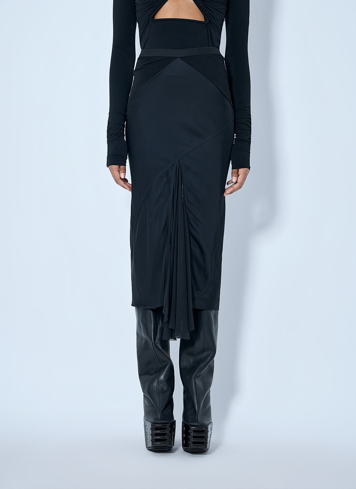 Rick Owens Women Asymmetrical Midi Skirt RICK OWENS