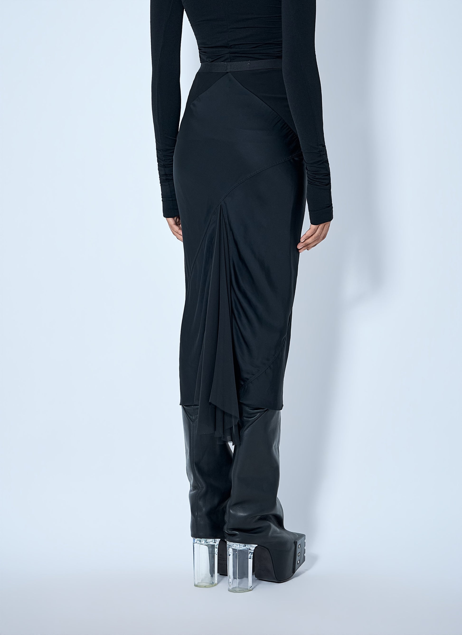 Rick Owens Women Asymmetrical Midi Skirt RICK OWENS