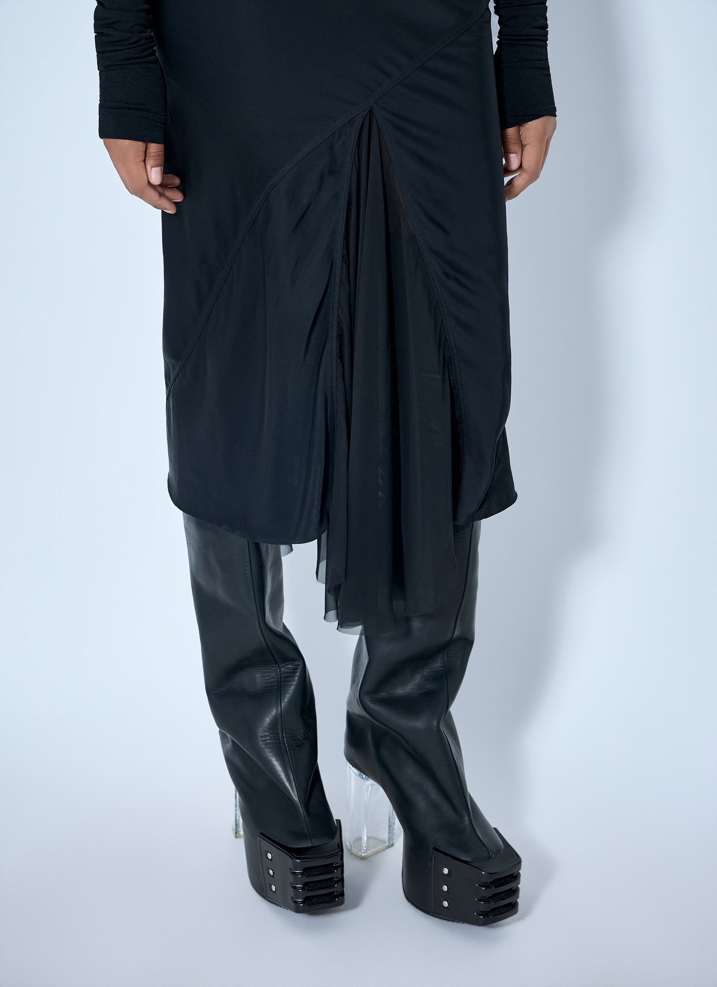 Rick Owens Women Asymmetrical Midi Skirt RICK OWENS