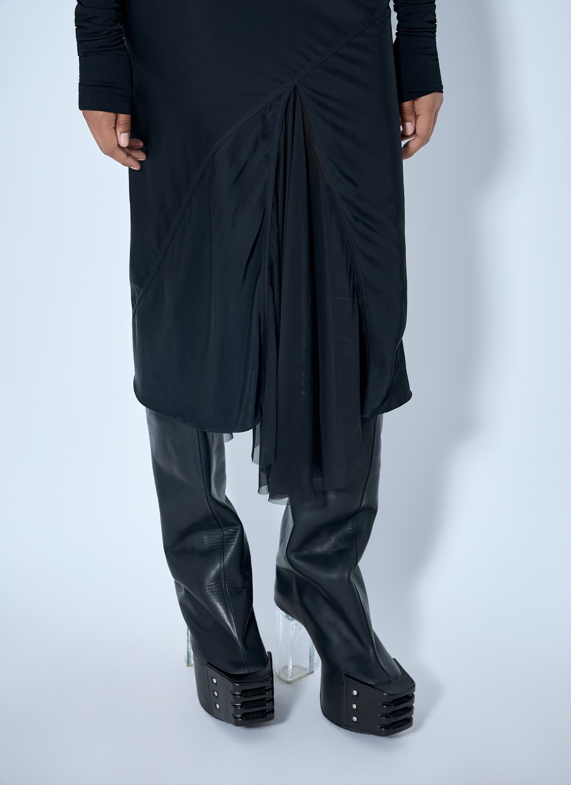 Rick Owens Women Asymmetrical Midi Skirt RICK OWENS