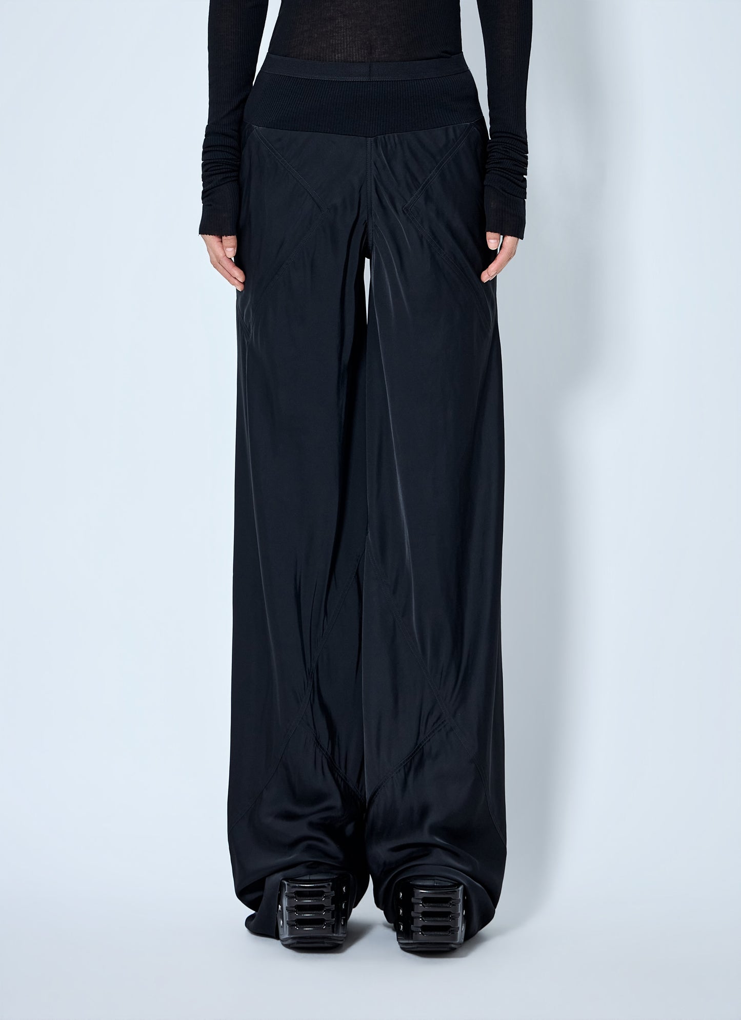 Rick Owens Women Bias Wide-Leg Pants