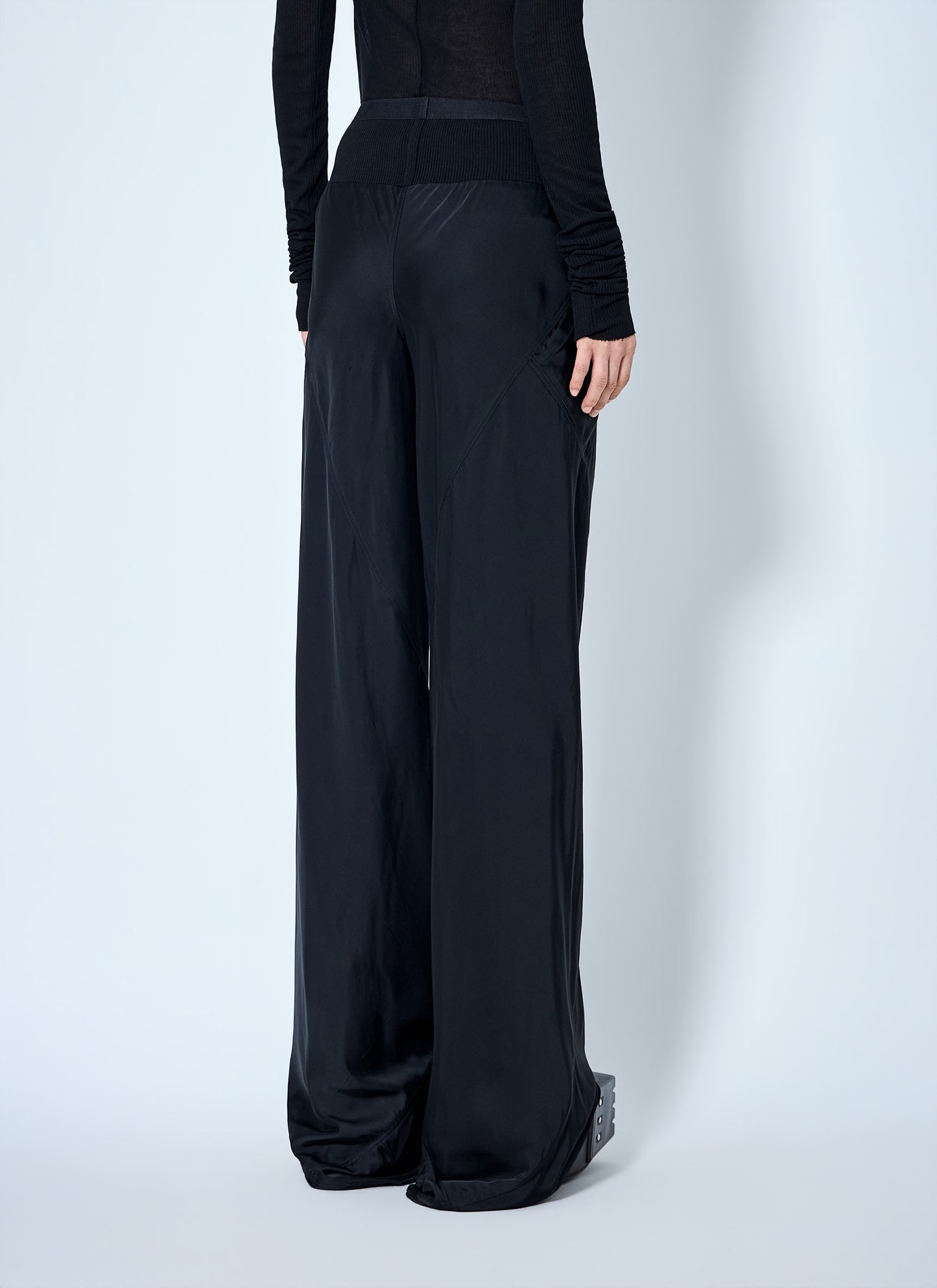 Rick Owens Women Bias Wide-Leg Pants