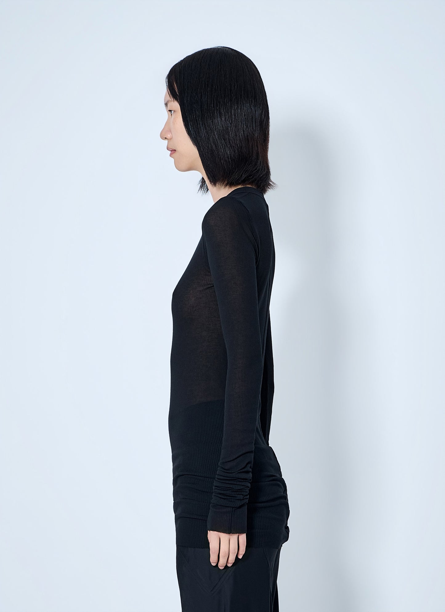Rick Owens Women Long Sleeve Sheer Knit Top RICK OWENS
