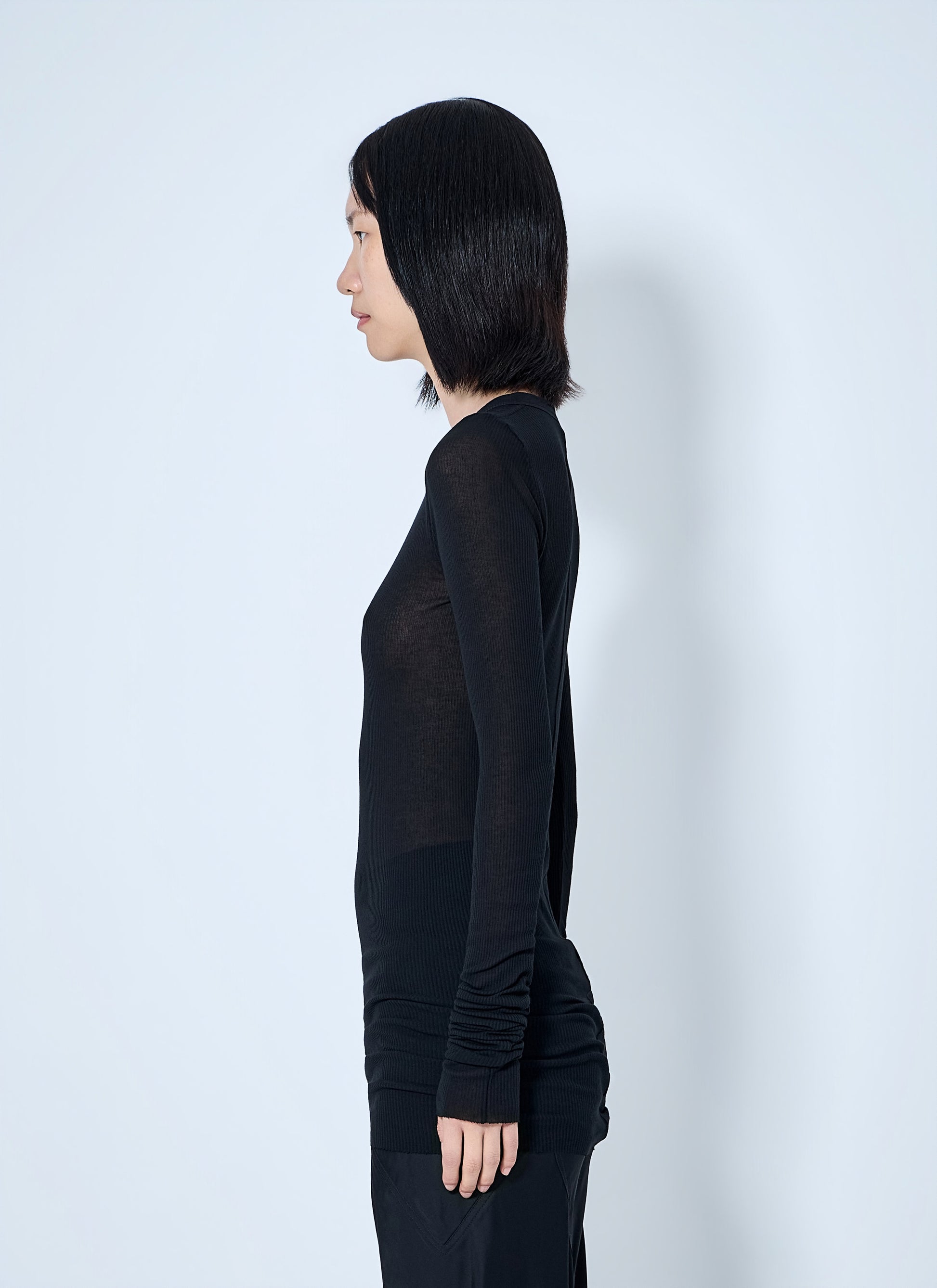 Rick Owens Women Long Sleeve Sheer Knit Top RICK OWENS