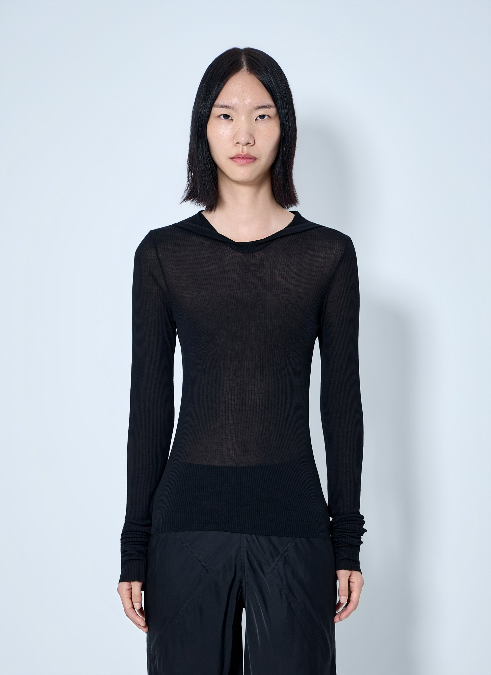 Rick Owens Women Long Sleeve Hooded Top RICK OWENS