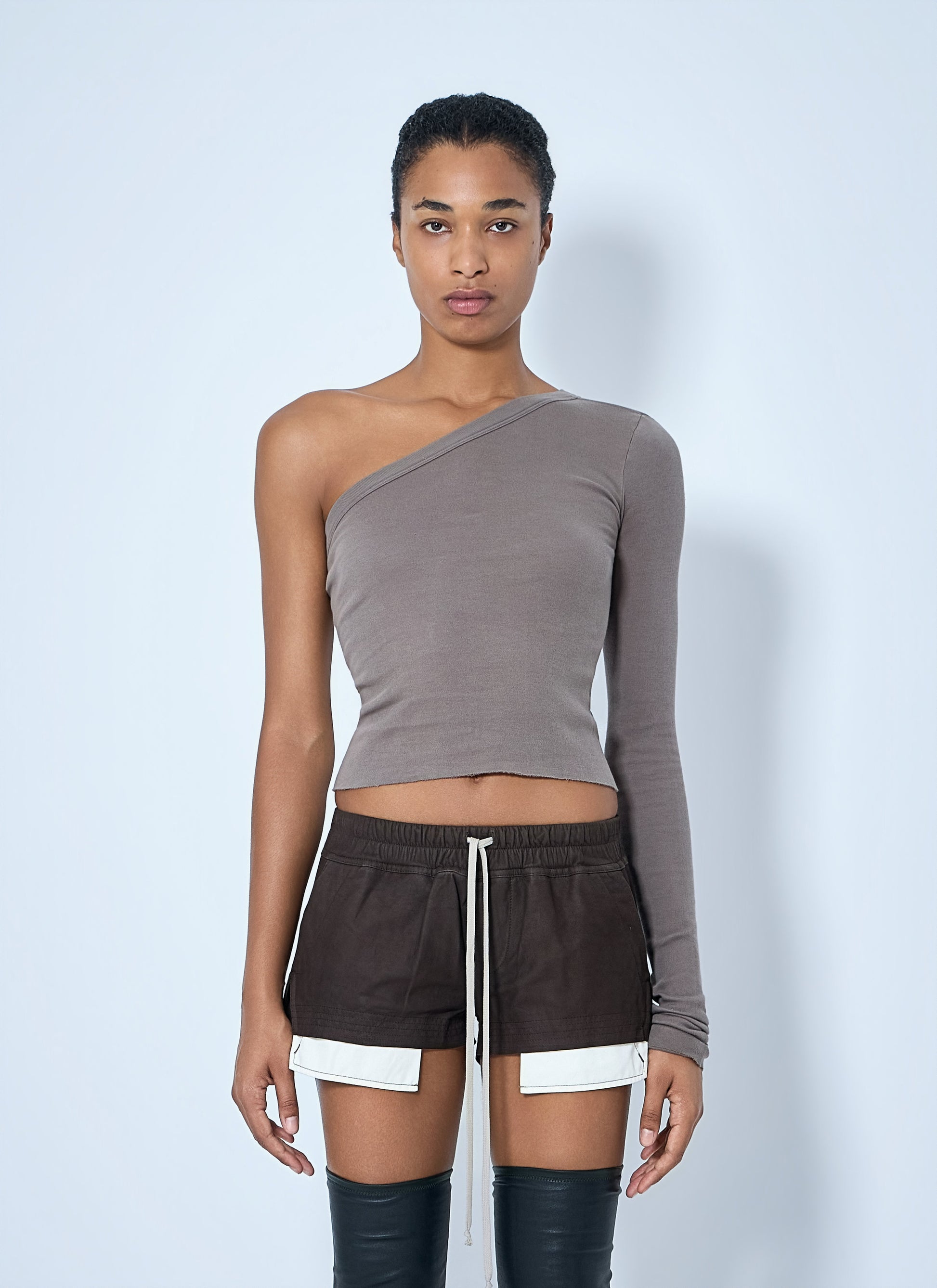 Rick Owens Women Asymmetric Long-Sleeve Top RICK OWENS