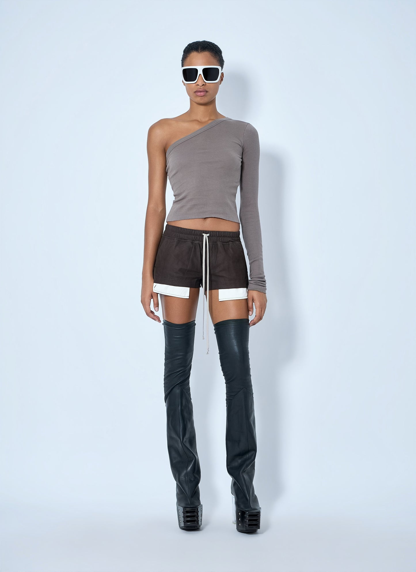 Rick Owens Women Asymmetric Long-Sleeve Top RICK OWENS