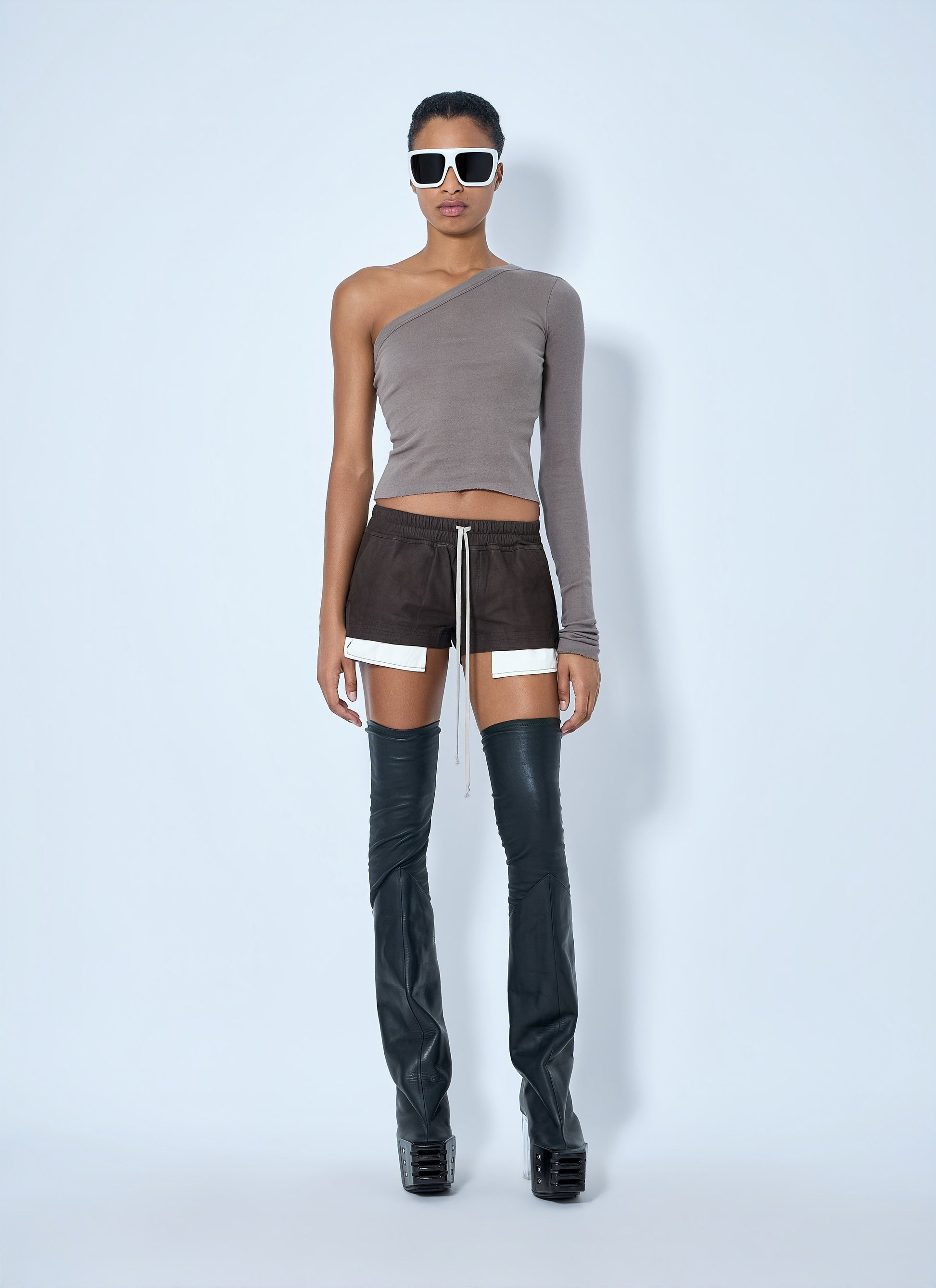 Rick Owens Women Asymmetric Long-Sleeve Top RICK OWENS