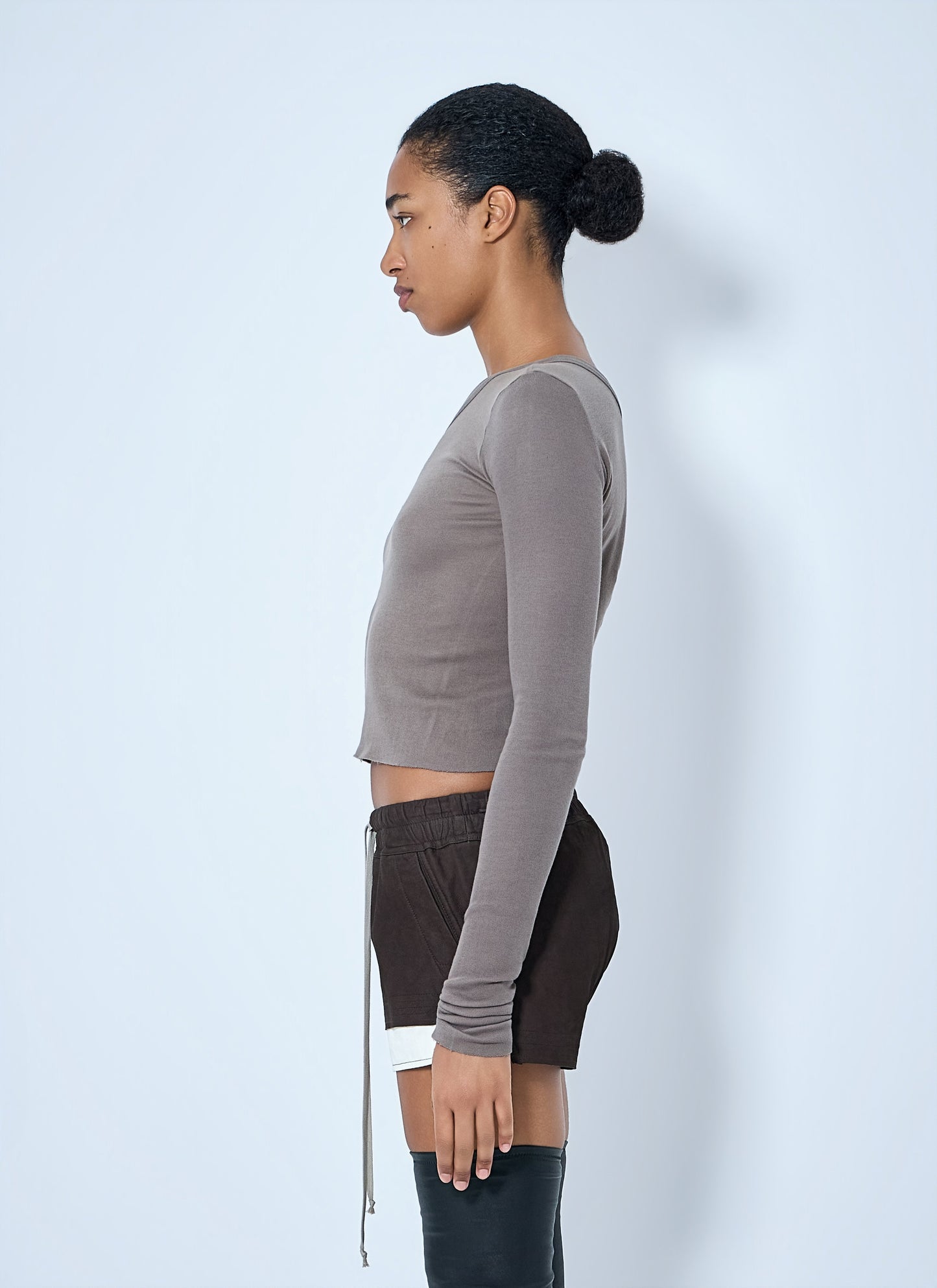 Rick Owens Women Asymmetric Long-Sleeve Top RICK OWENS