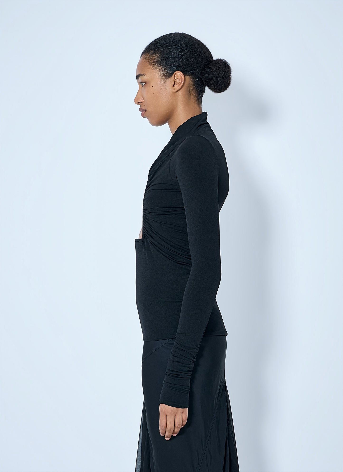 Rick Owens Women Jersey Ls Prong Top RICK OWENS