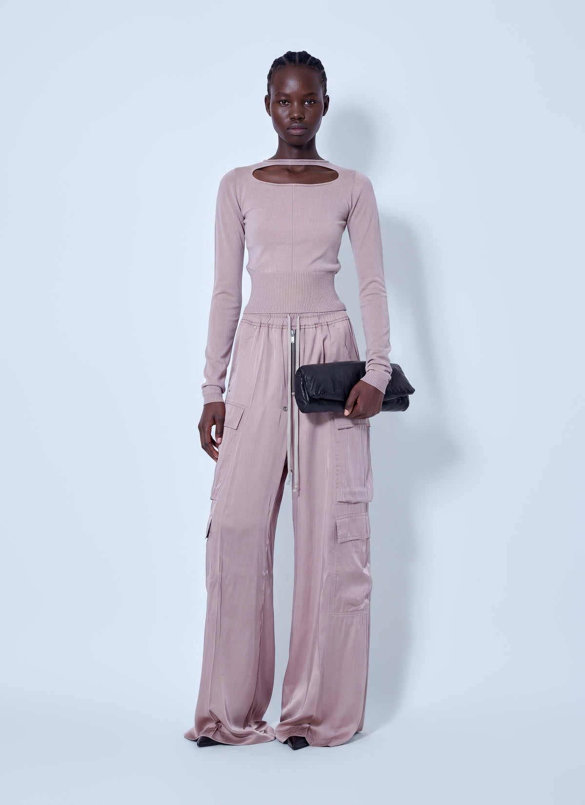 Rick Owens Women Slashed Cropped Pull Top RICK OWENS