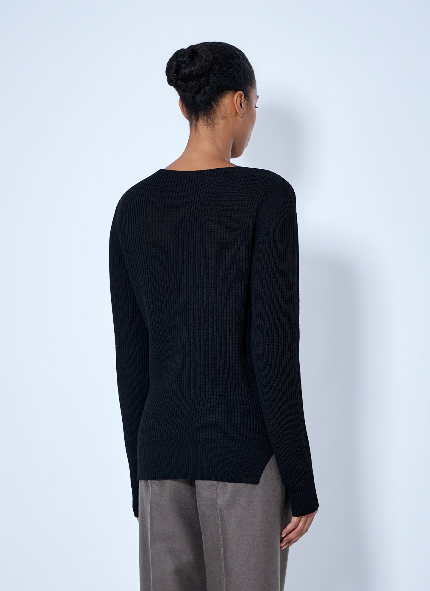 Rick Owens Women Deep V-Neck Ribbed Sweater RICK OWENS