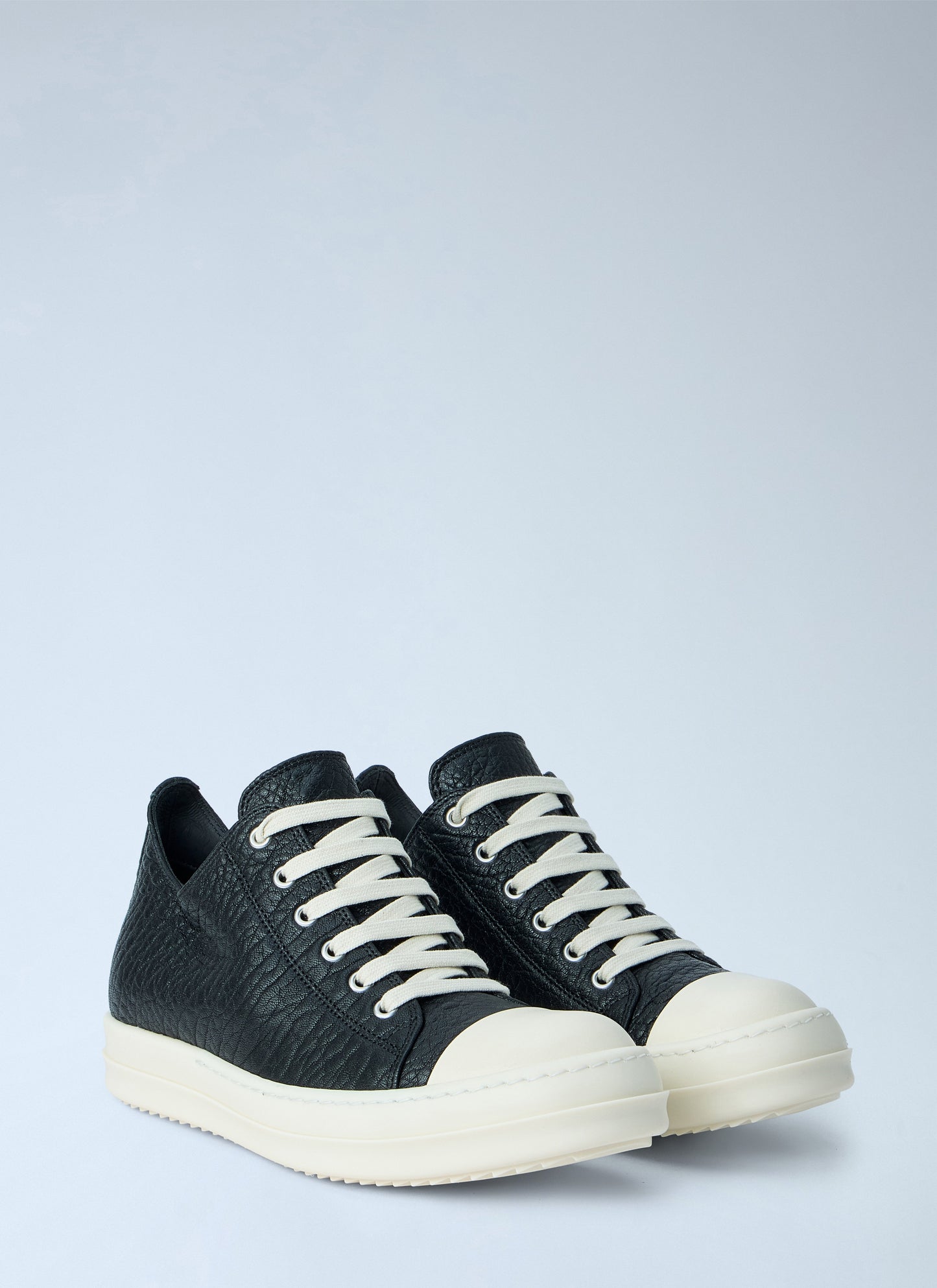 Rick Owens Women Textured Leather Low-Top Sneakers RICK OWENS