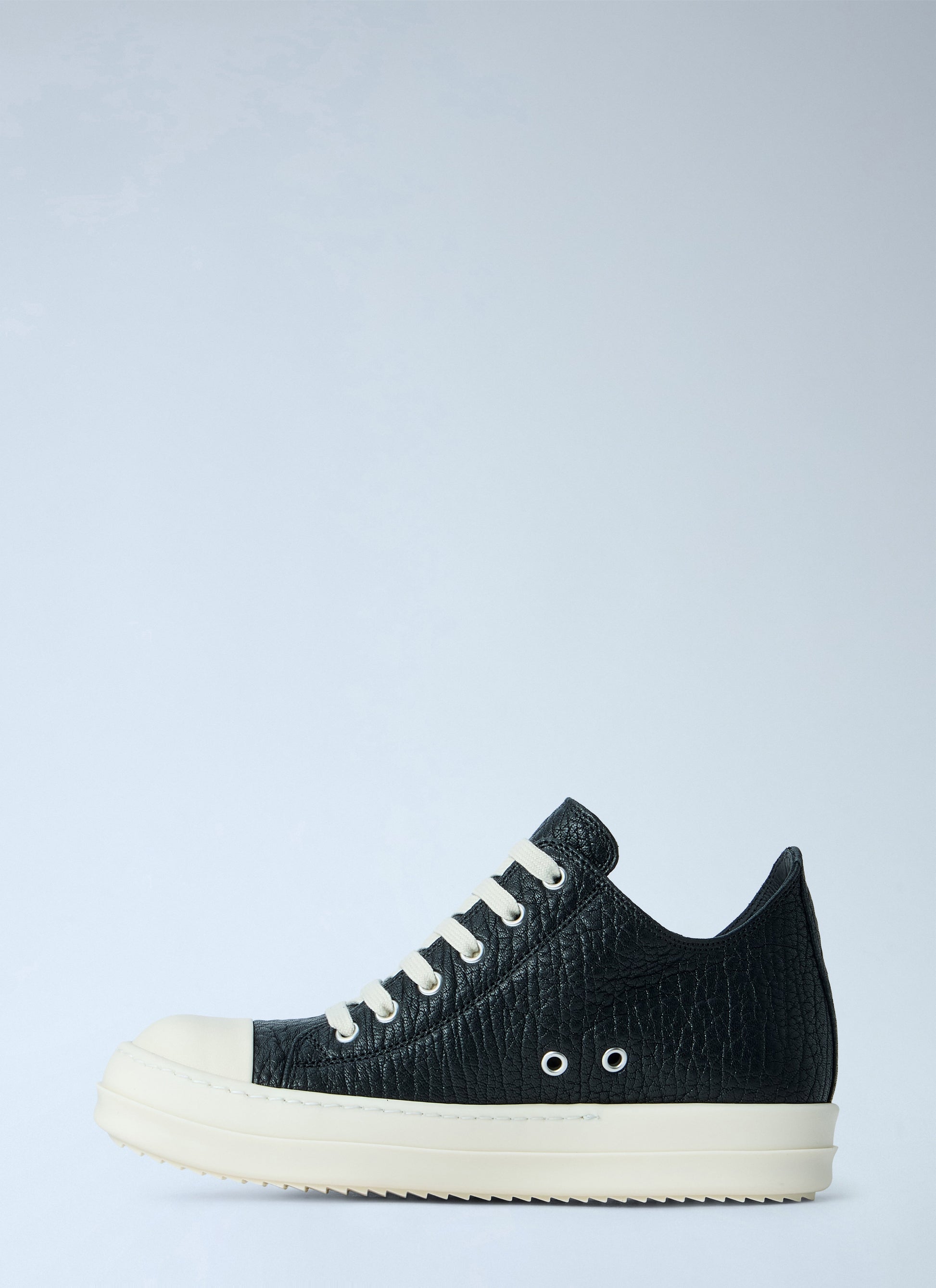 Rick Owens Women Textured Leather Low-Top Sneakers RICK OWENS