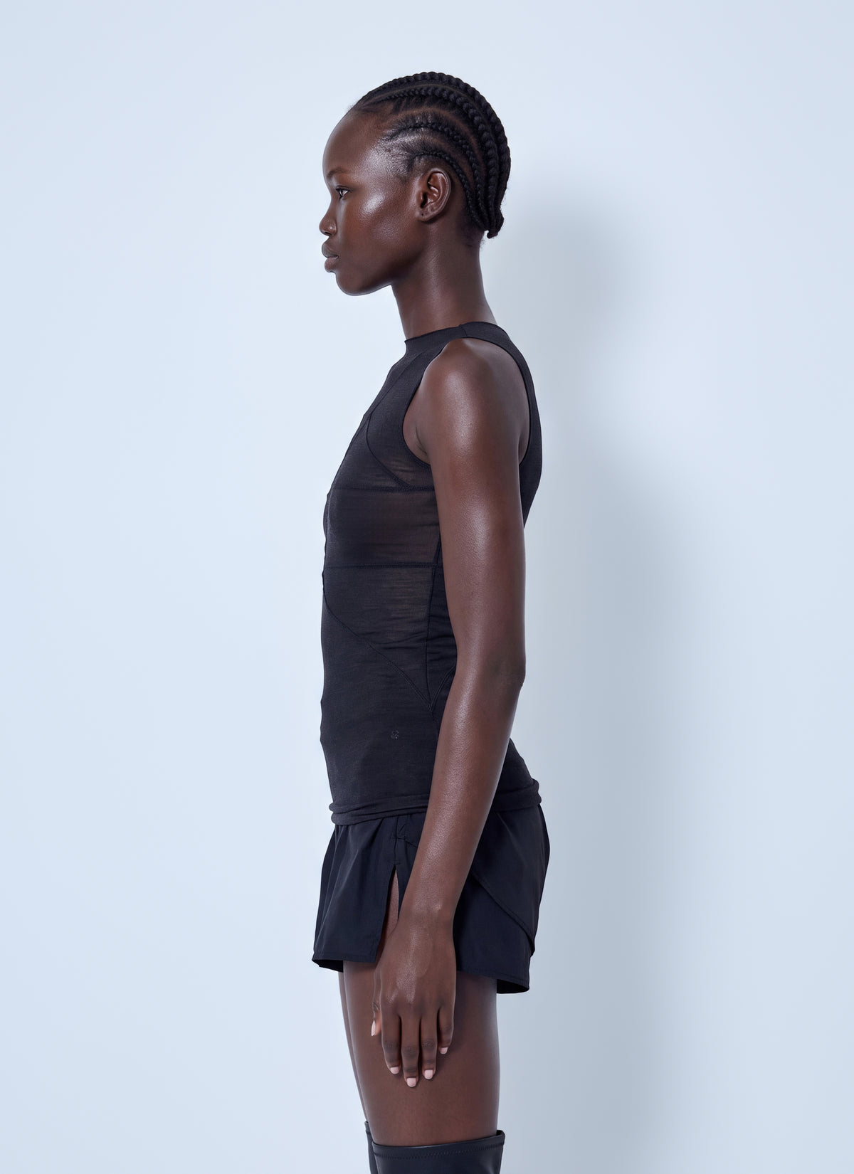 Rick Owens Women Sheer Panelled Top