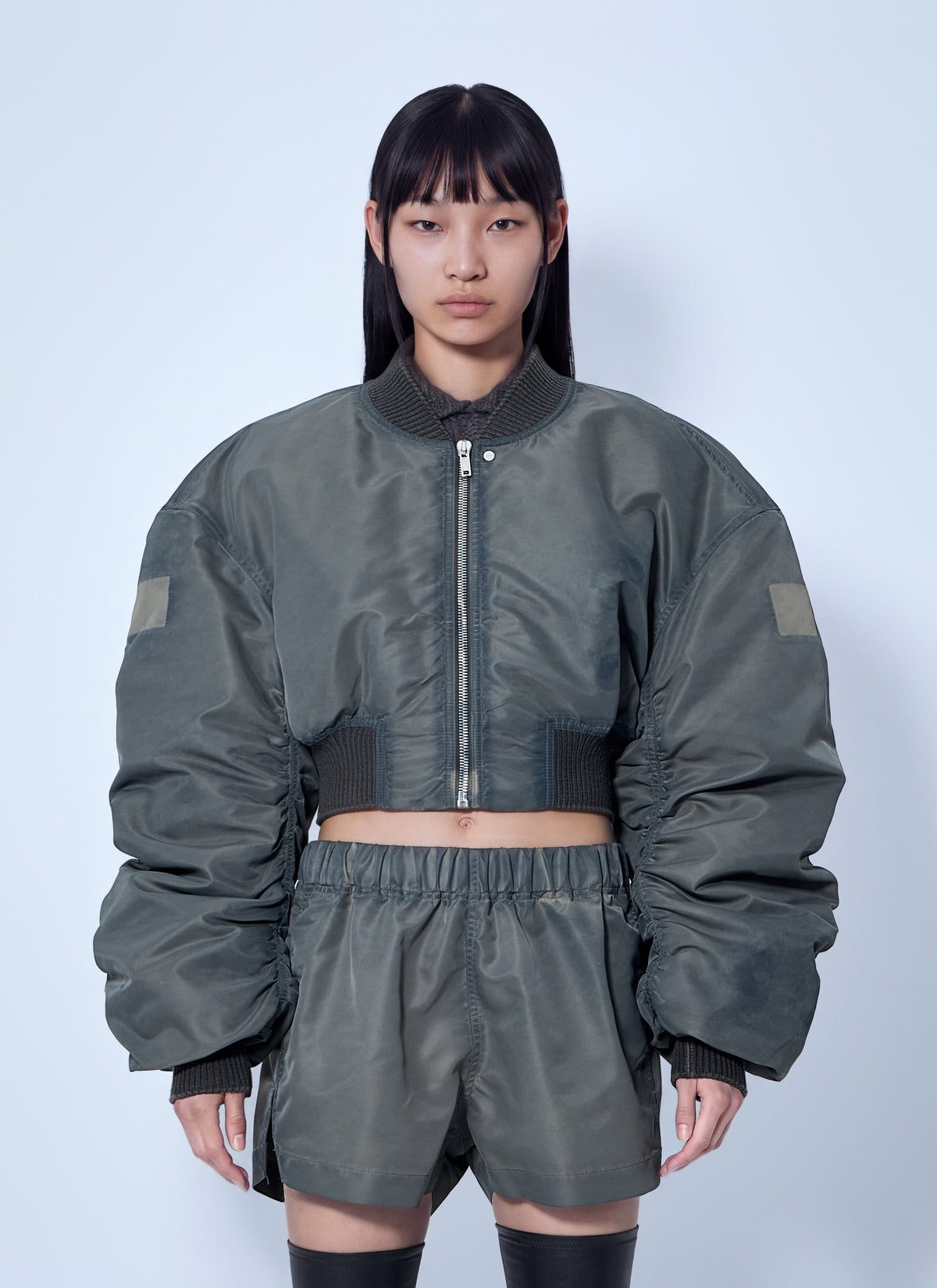 Rick Owens Women Micro Secchia Washed Bomber Jacket RICK OWENS