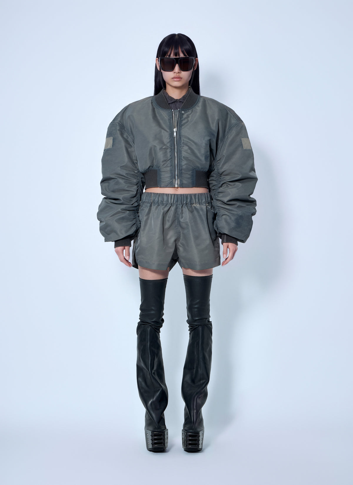 Rick Owens Women Micro Secchia Washed Bomber Jacket RICK OWENS