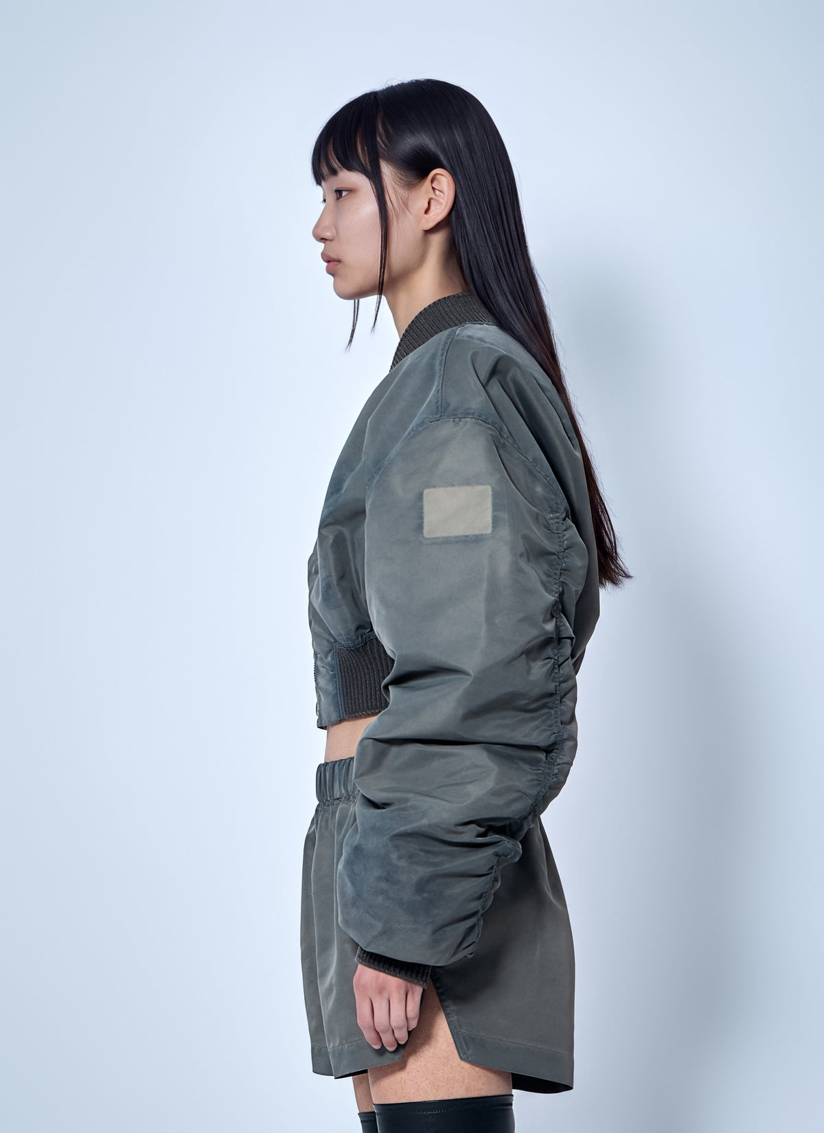 Rick Owens Women Micro Secchia Washed Bomber Jacket RICK OWENS