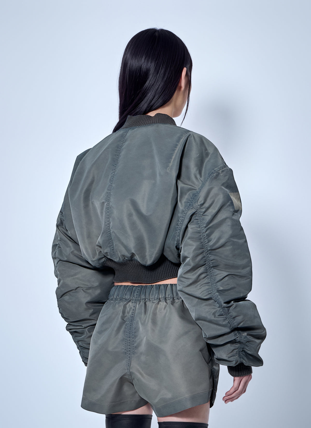 Rick Owens Women Micro Secchia Washed Bomber Jacket RICK OWENS