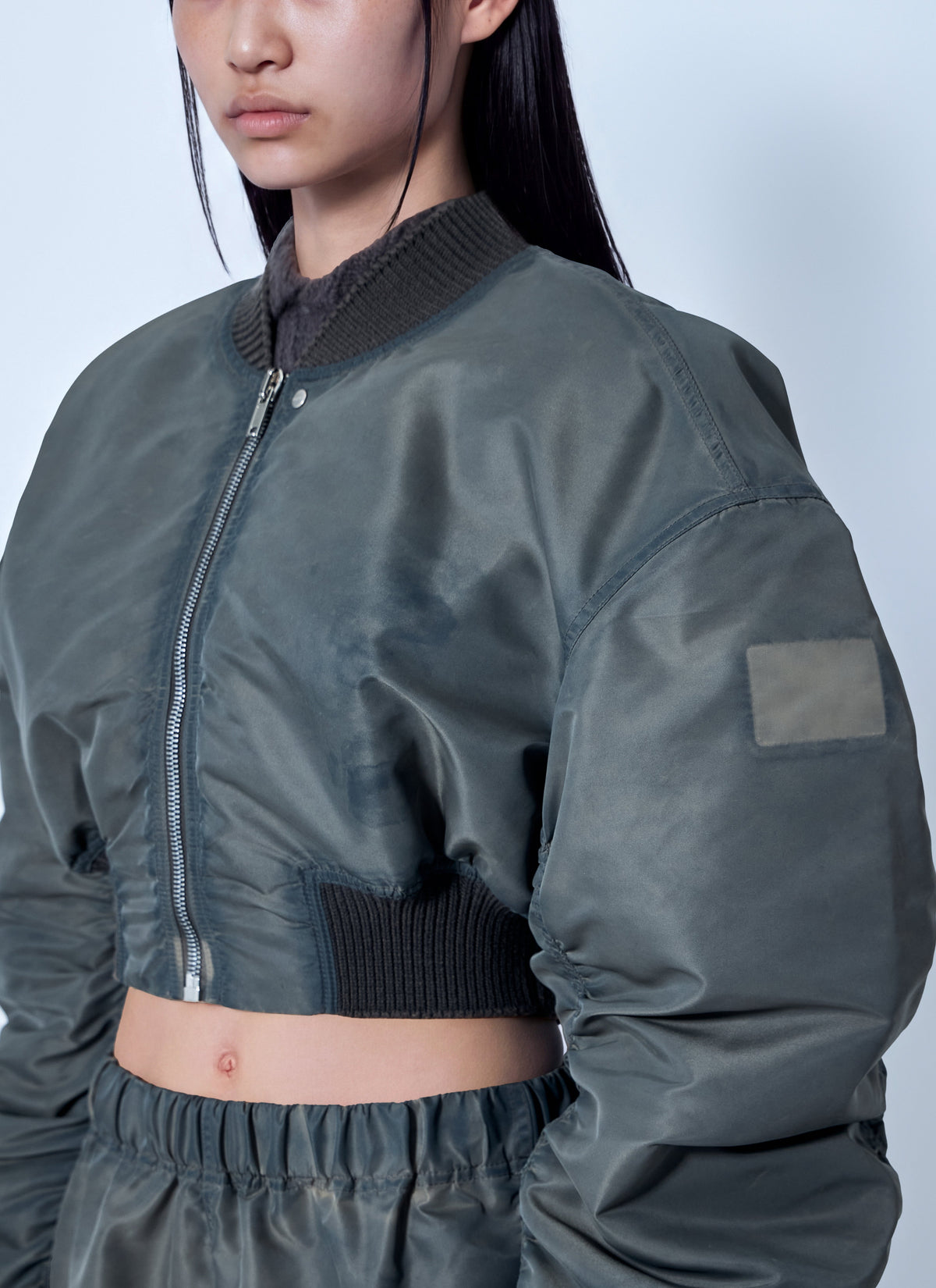 Rick Owens Women Micro Secchia Washed Bomber Jacket RICK OWENS