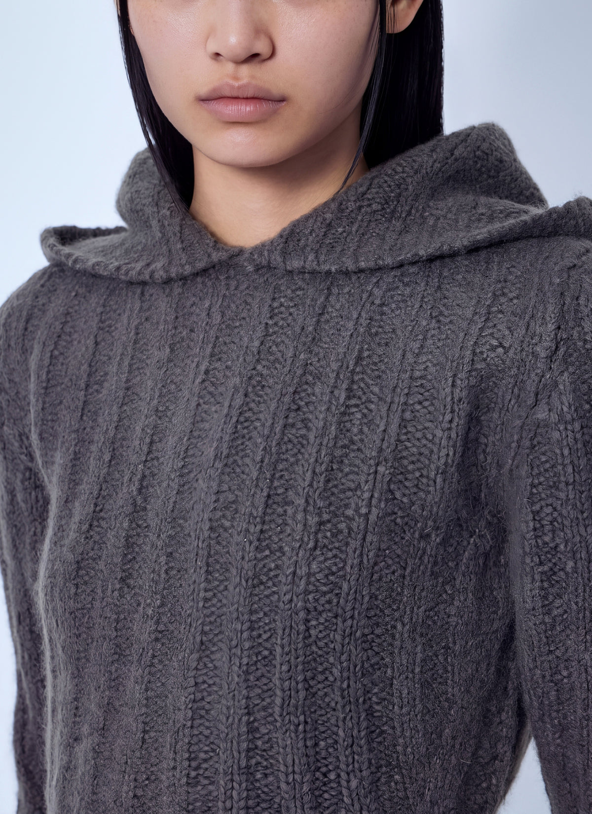Rick Owens Women Long Sleeve Cropped Hooded Top RICK OWENS