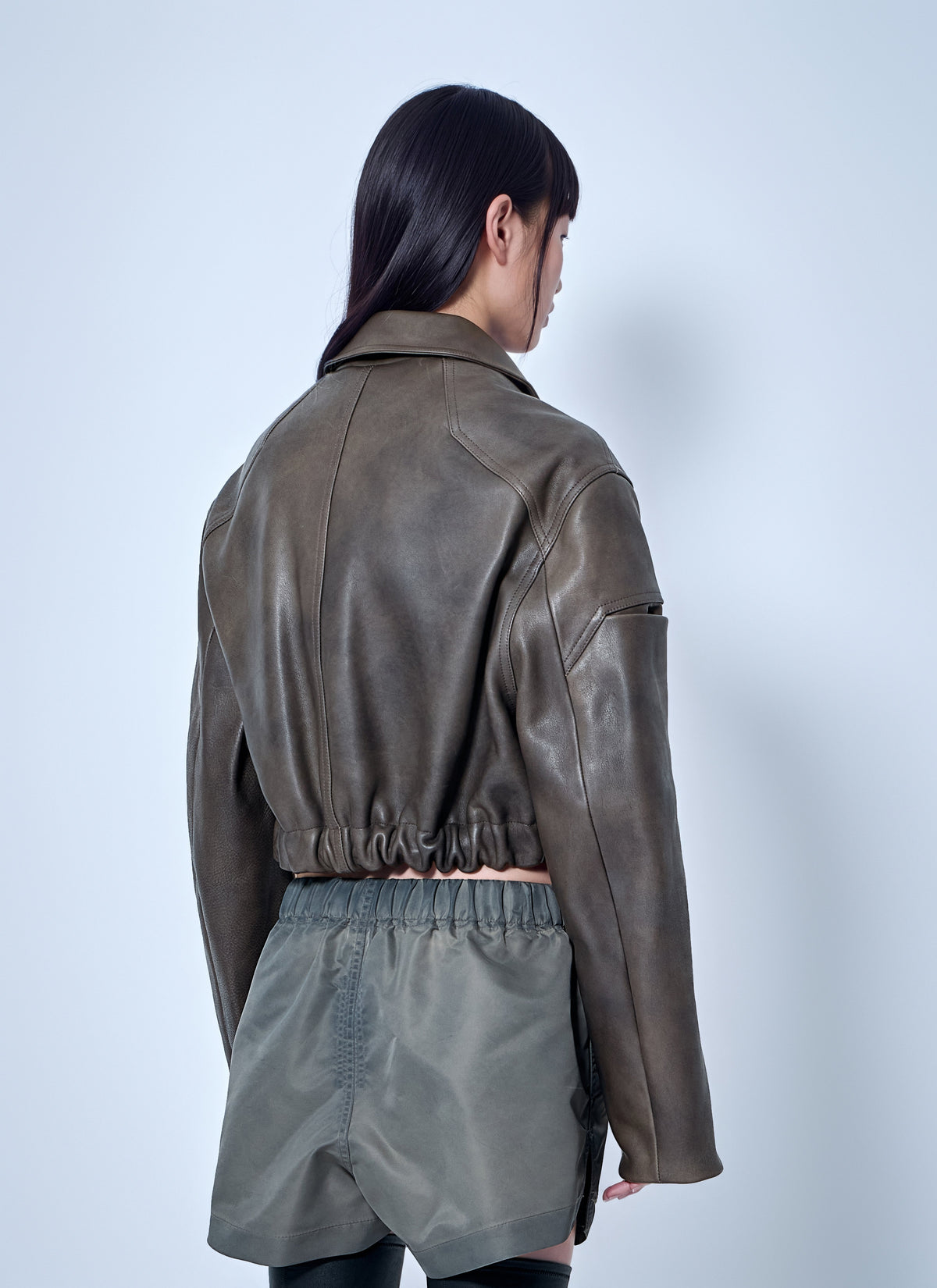 Rick Owens Women Collared Mac Bomber Jacket RICK OWENS
