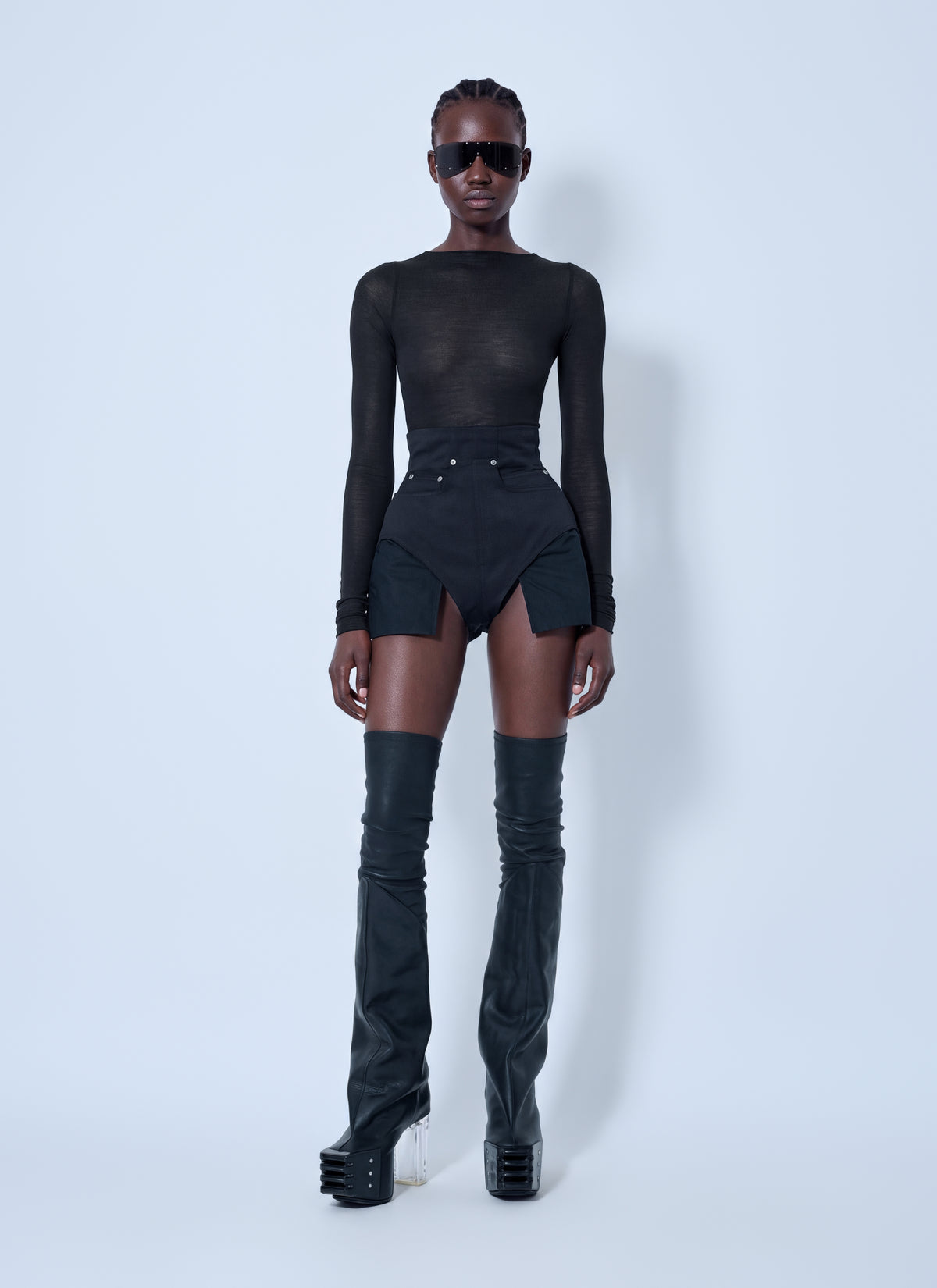 Rick Owens Women Long Sleeve Wool Silk Tee RICK OWENS