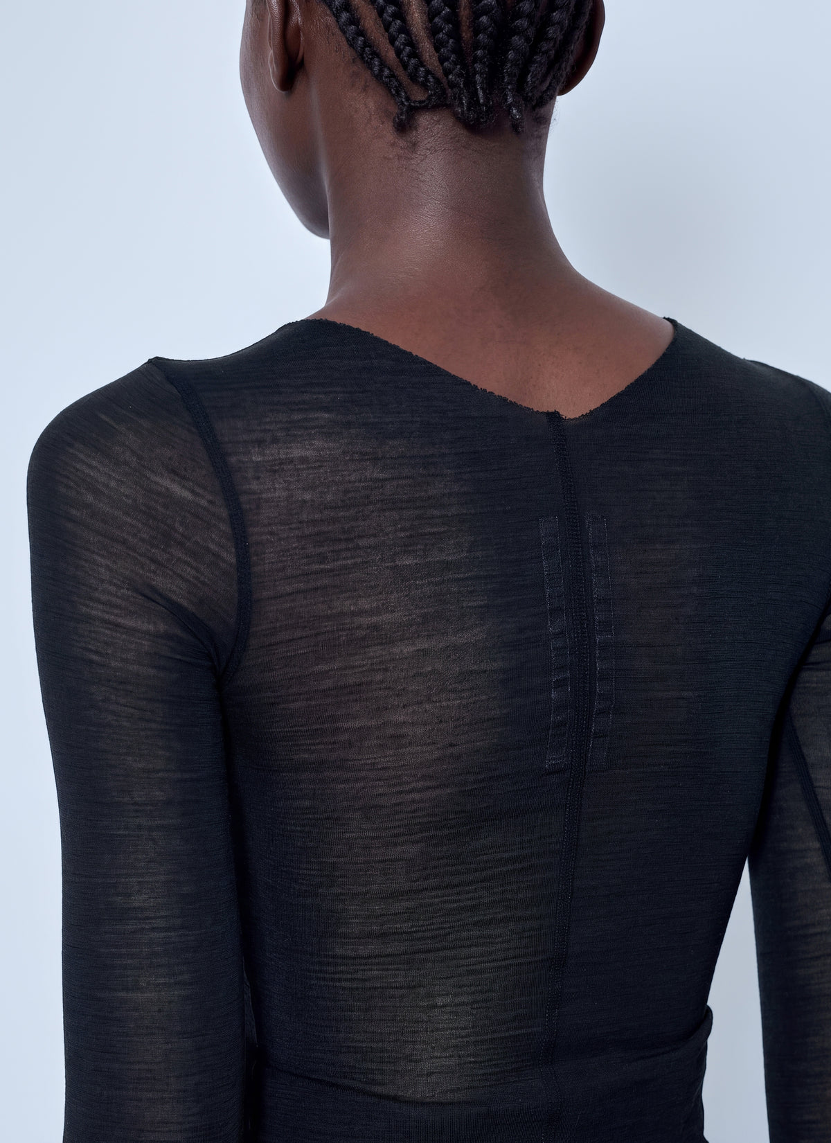 Rick Owens Women Long Sleeve Wool Silk Tee RICK OWENS