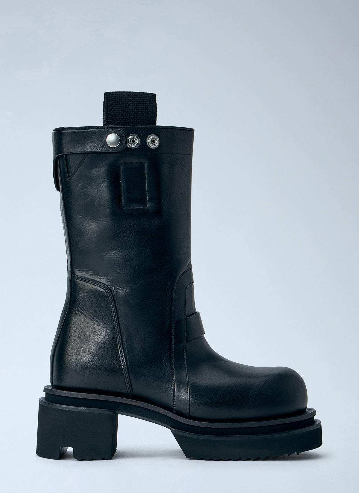 Rick Owens Women Pull On Bogun Leather Boots RICK OWENS