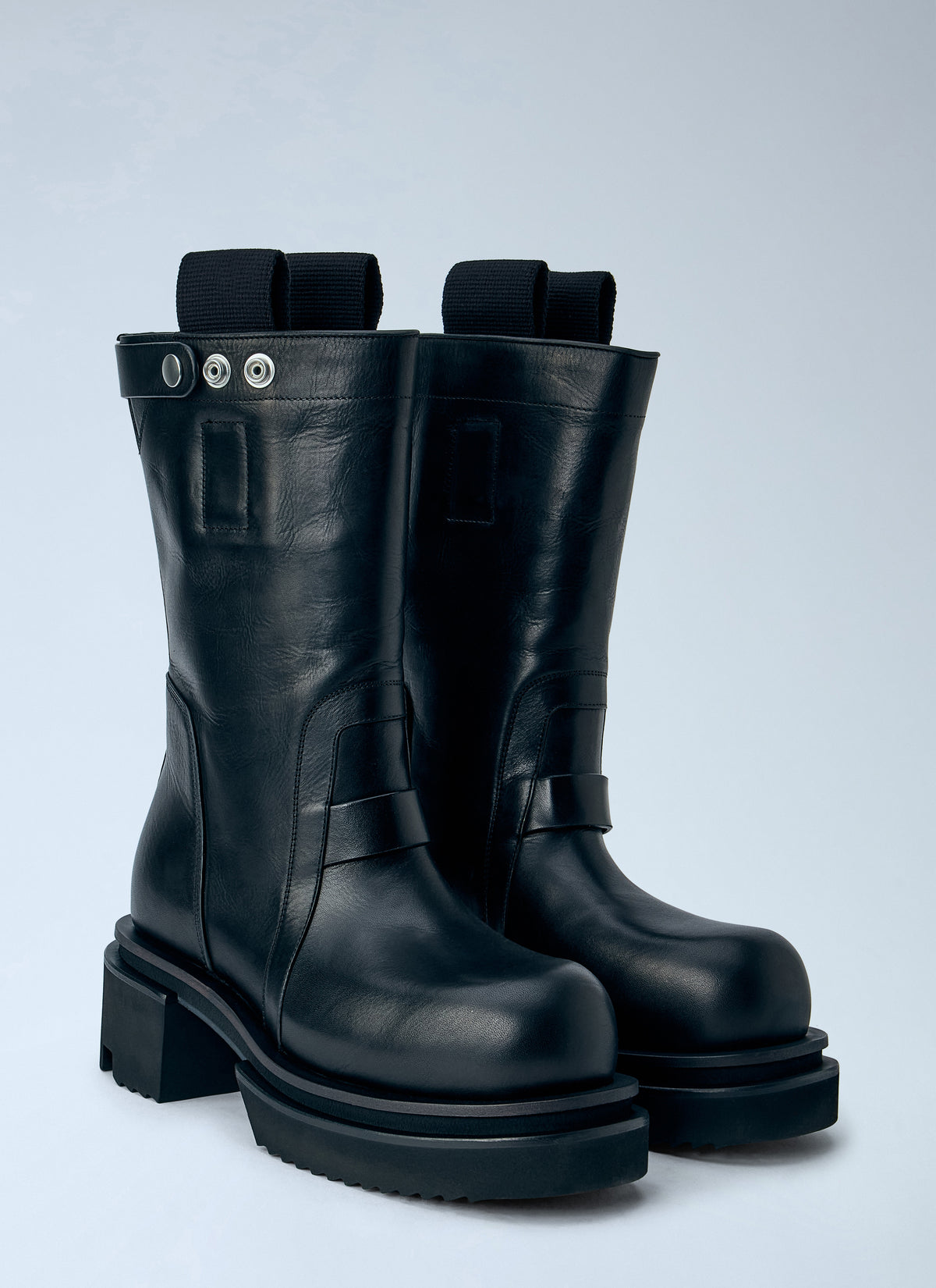 Rick Owens Women Pull On Bogun Leather Boots RICK OWENS