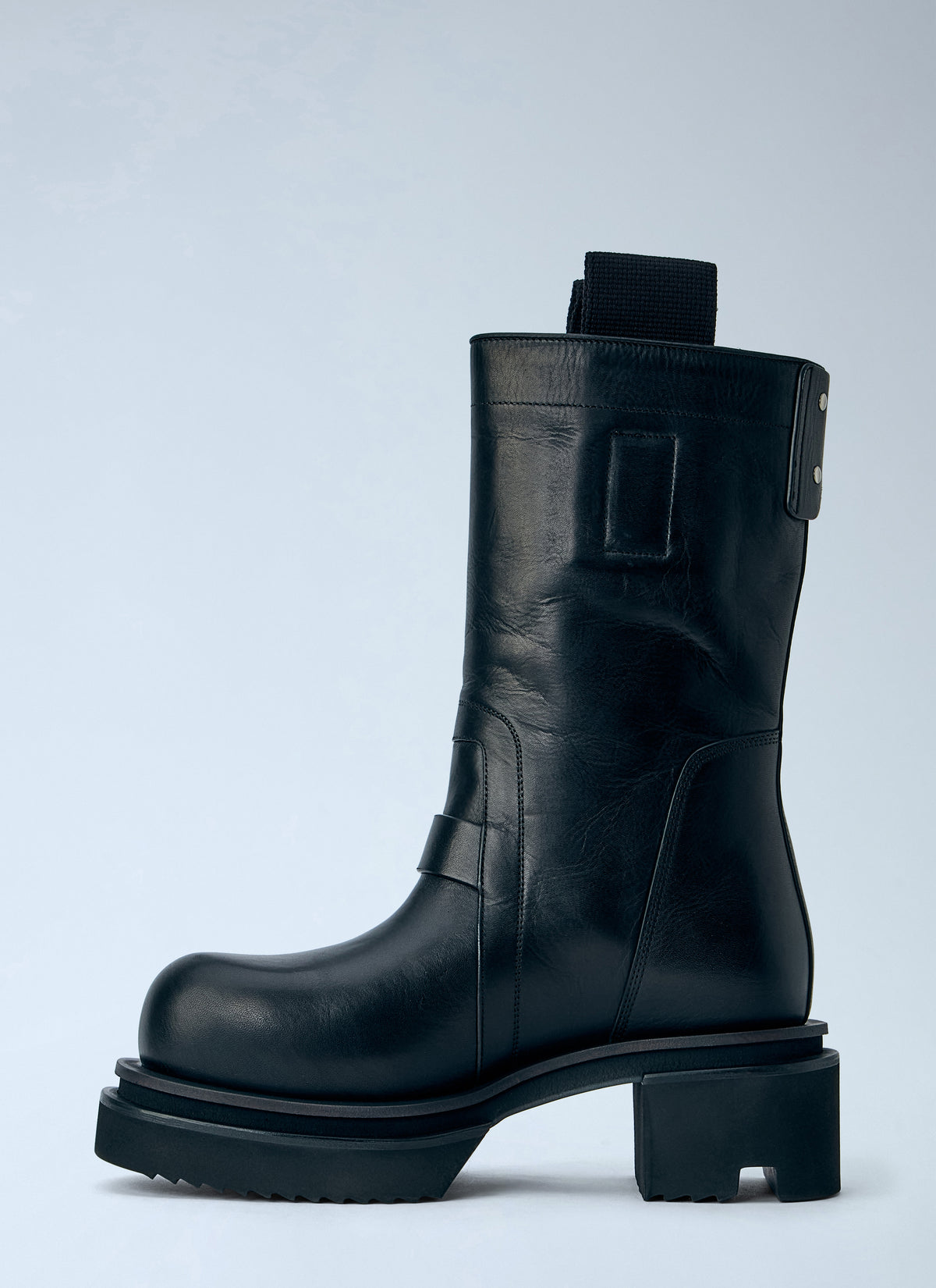 Rick Owens Women Pull On Bogun Leather Boots RICK OWENS