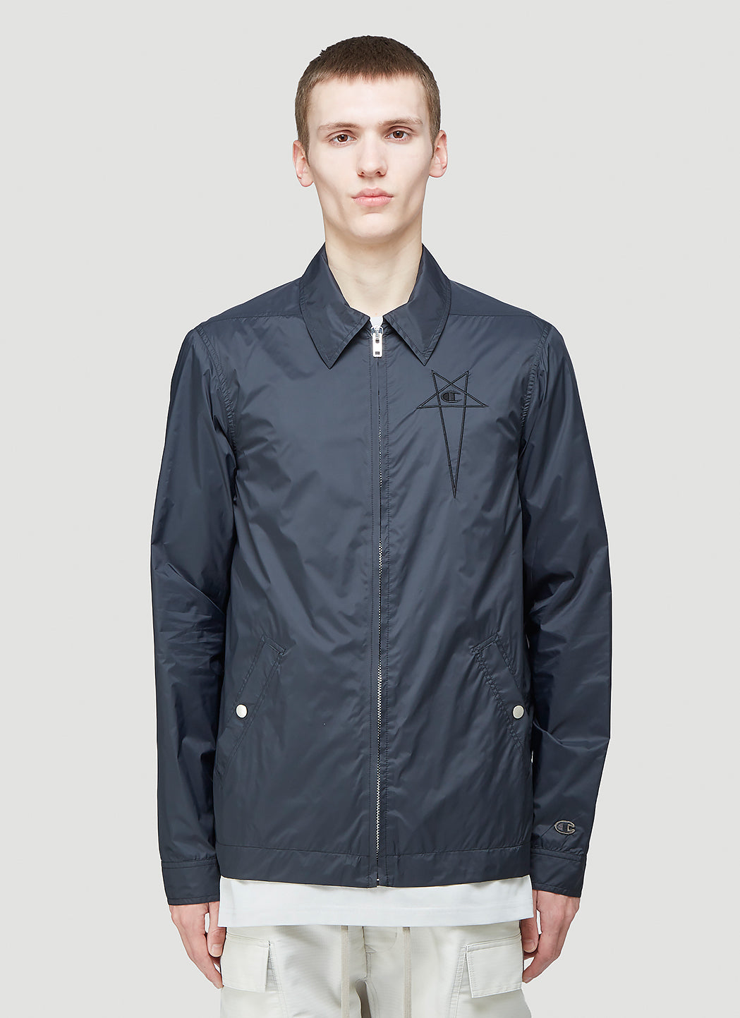 Rick Owens X Champion Men Worker Windbreaker Jacket RICK OWENS
