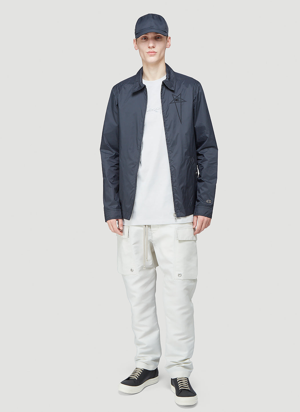 Rick Owens X Champion Men Worker Windbreaker Jacket RICK OWENS