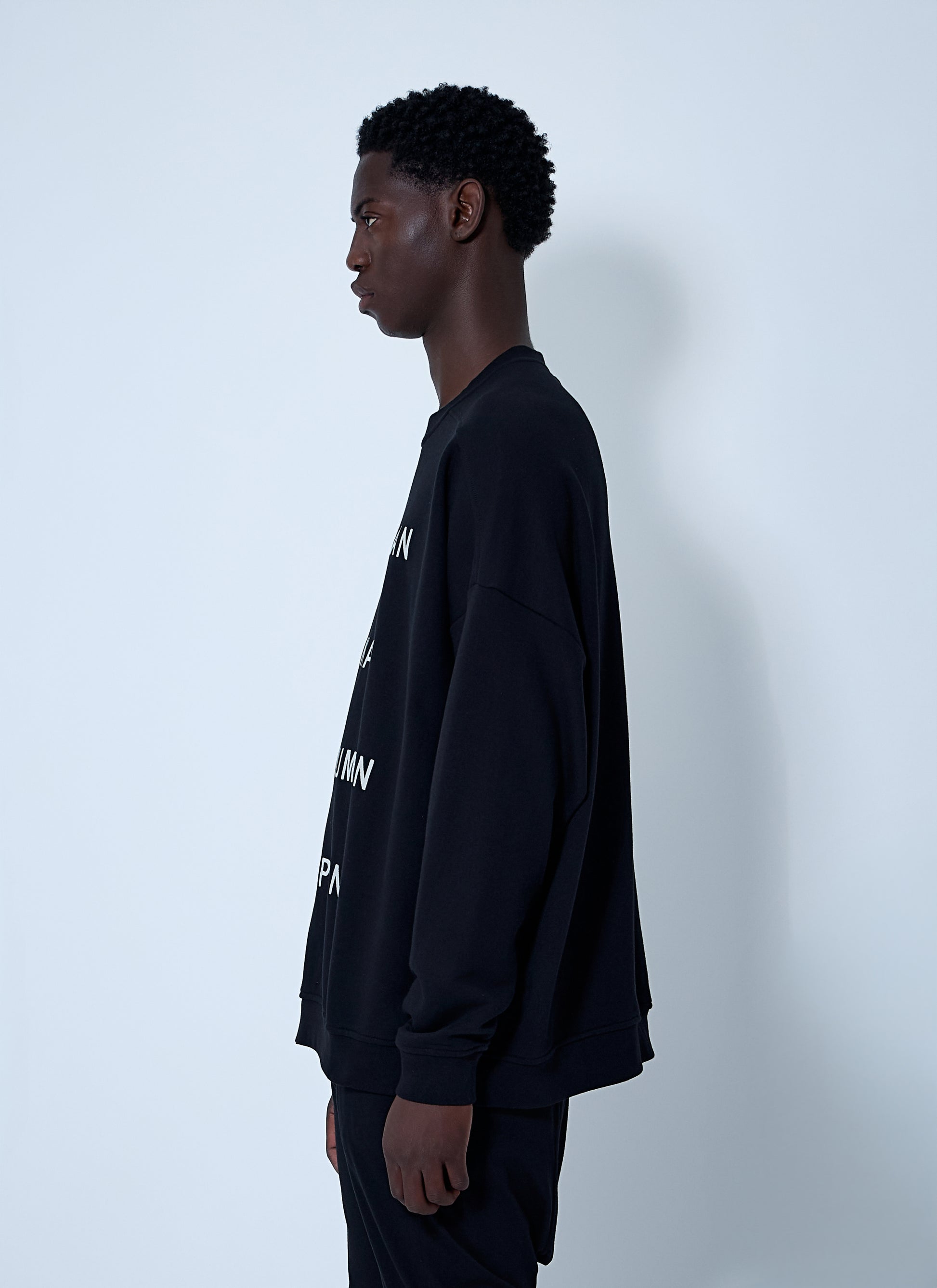 Rick Owens X Champion Men Text Print Sweatshirt RICK OWENS