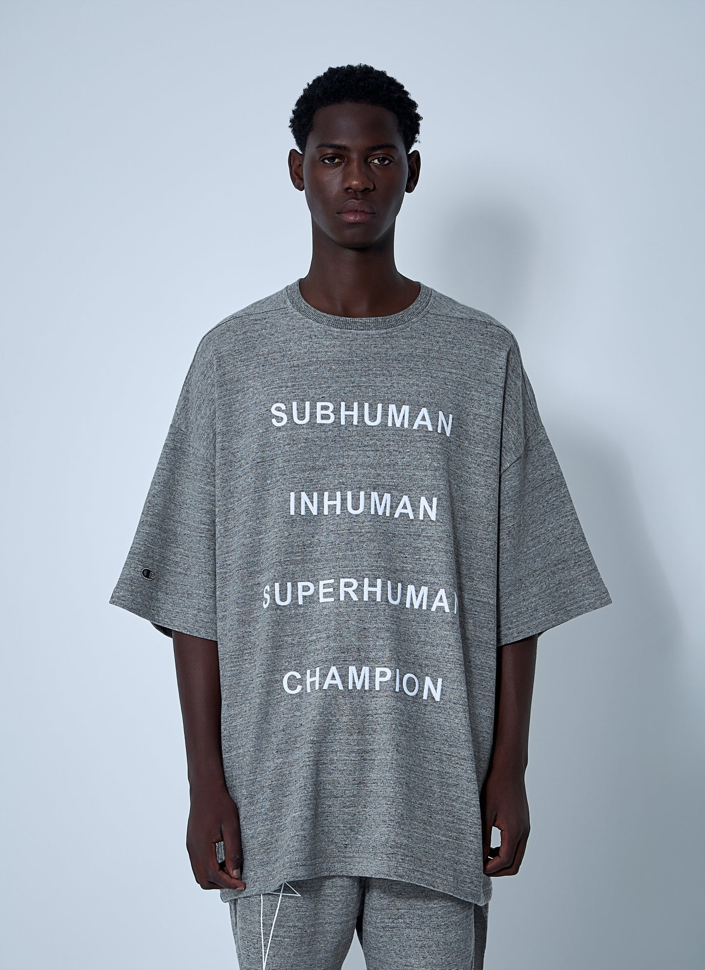 Rick Owens X Champion Men Tommy T-Shirt RICK OWENS